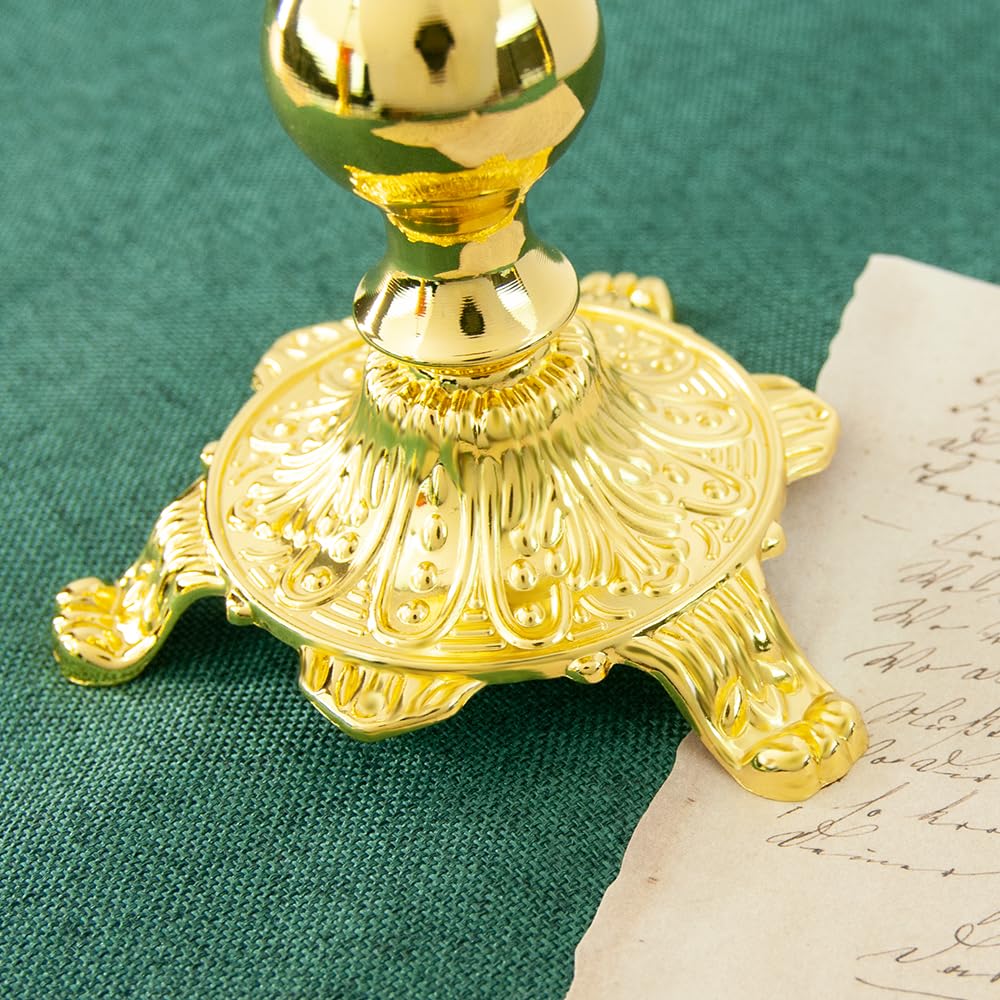 Lampada ortodossa per chiesa ortodossa, portacandele ortodossa placcata oro con tazza di vetro rosso, lampada a olio con design a croce a 3 barre per preghiera domestica, culto della chiesa