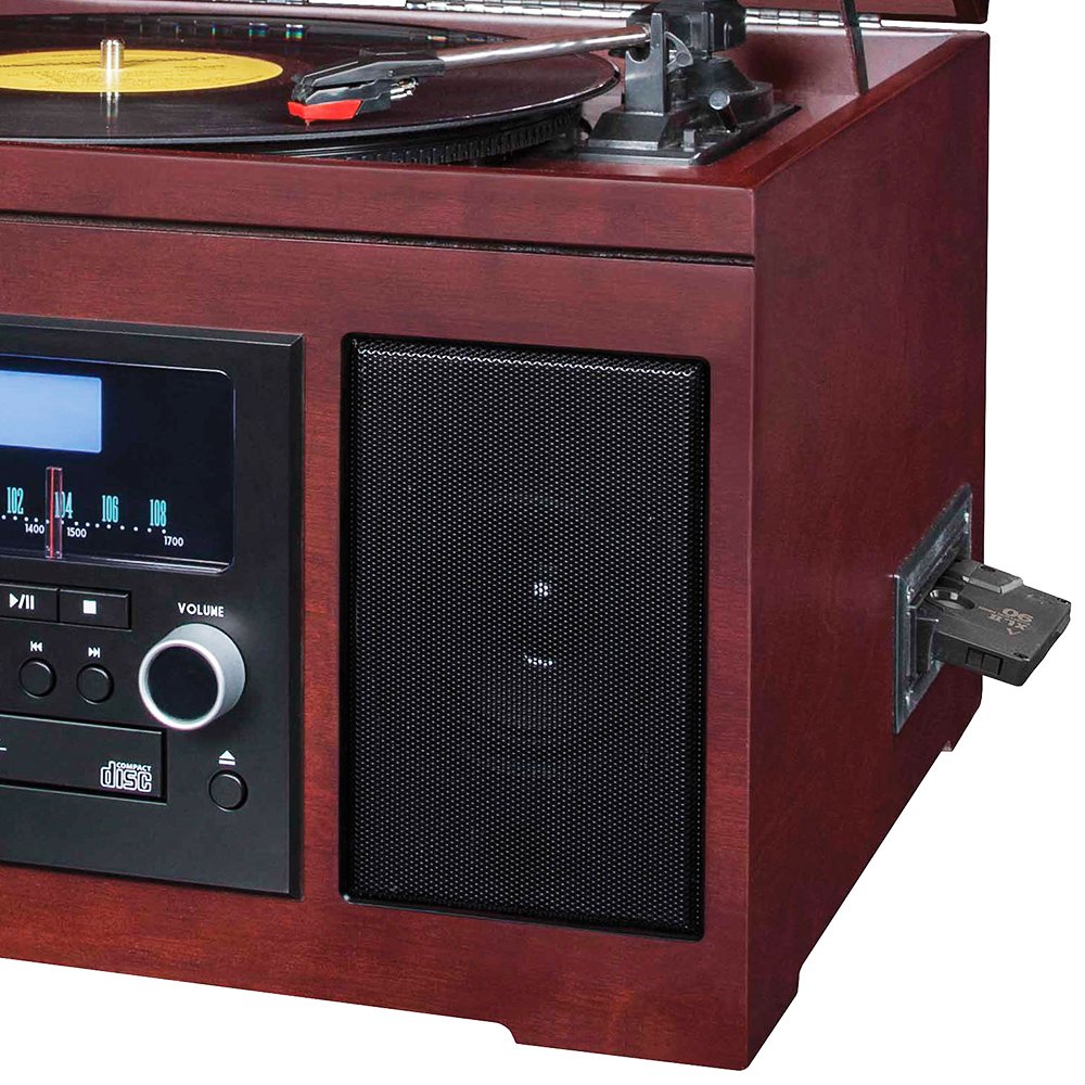 Amazon.co.jp: Crosley CR2415A-MA Cannon Turntable with Radio, CD