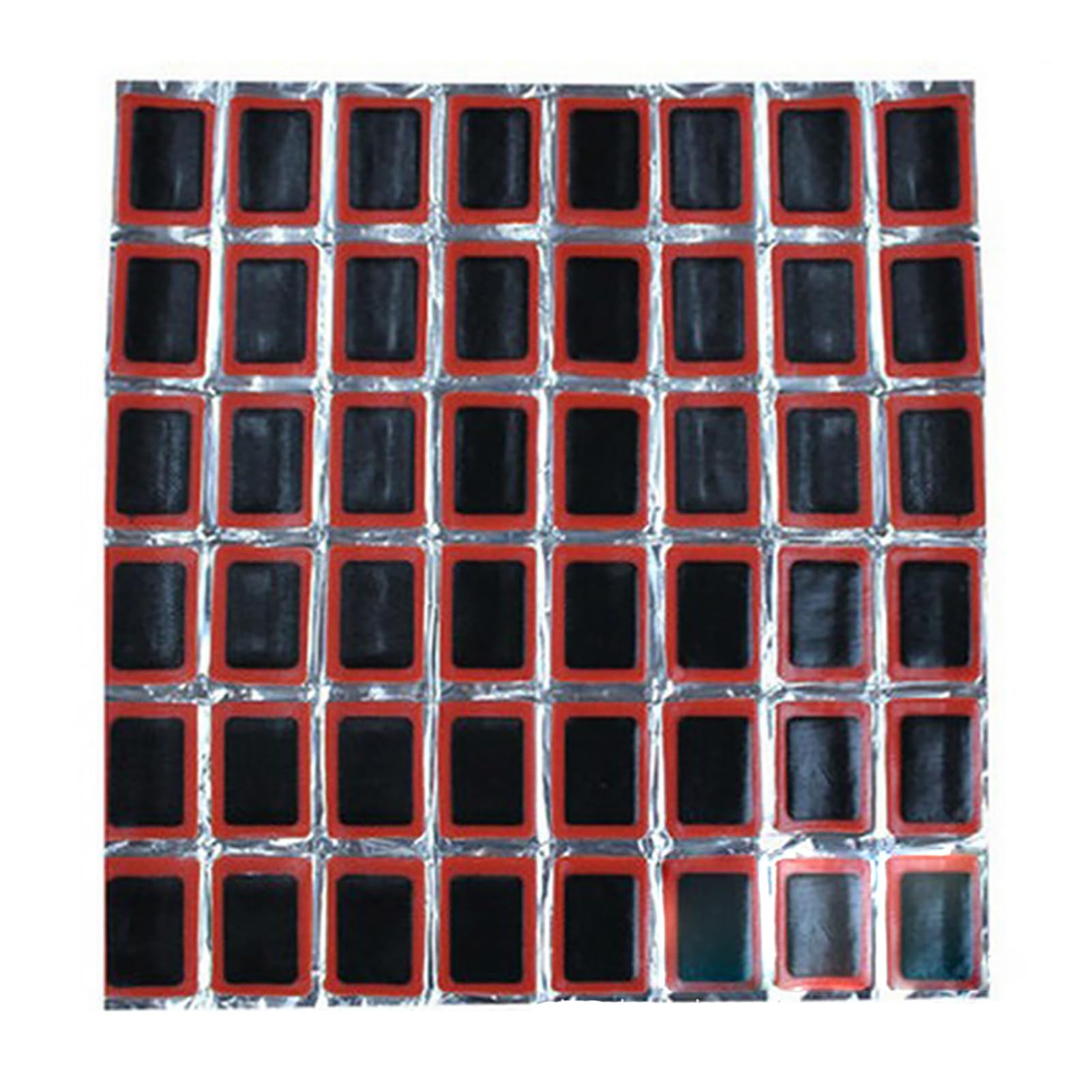 Tissting 48 Pcs Bike Tire Patch Repair, Bycicle Tube Puncture Rubber Patches Self Adhesive Rubber Patch for Cycling Road Mountain Bicycl (Quadrate)