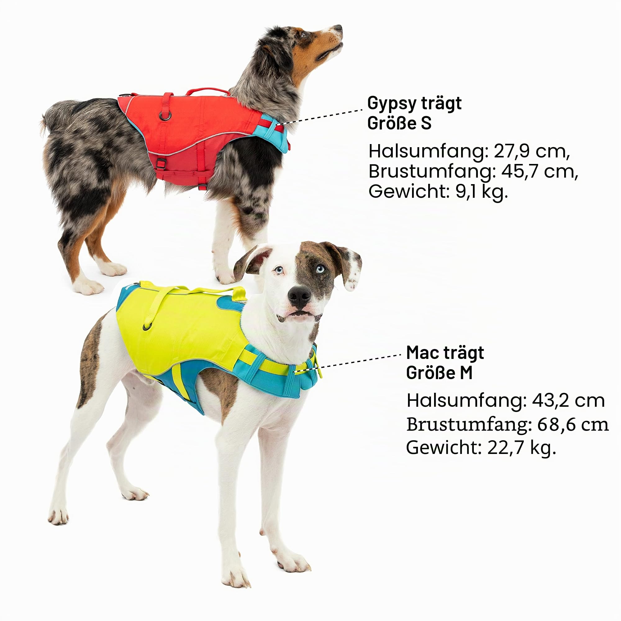 Kurgo Surf n' Turf Hundeschwimmweste, Hundeschwimmweste zum Schwimmen, Schwimmwesten für Hunde, Hund PFD, reflektierend, verstellbar, Blau/Grün, Small