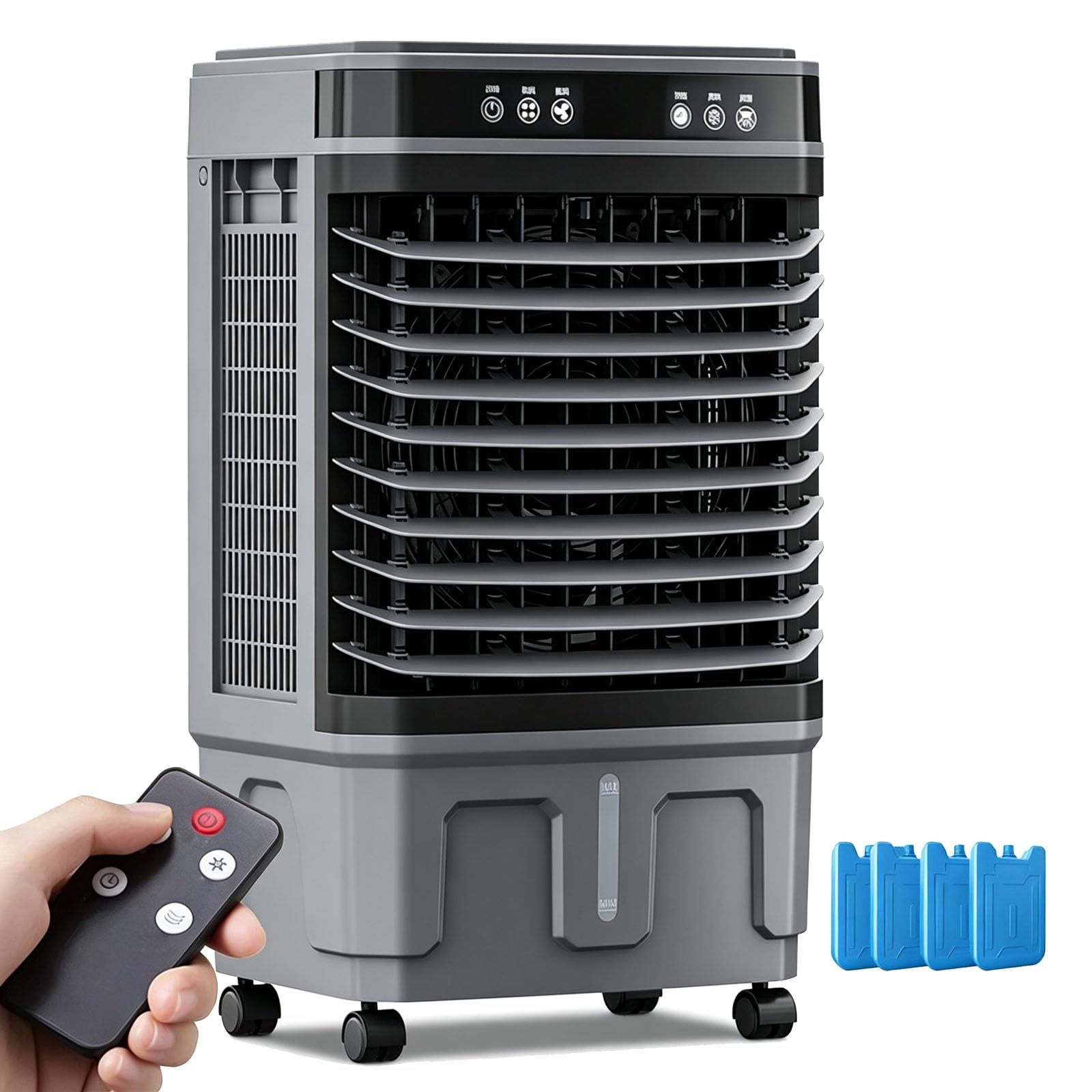 Evaporative Air Cooler, Touch & Remote, 12H Timer, Swamp Cooler