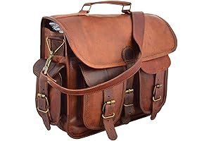 SHAKUN LEATHER JOURNAL Brown Small Satchel