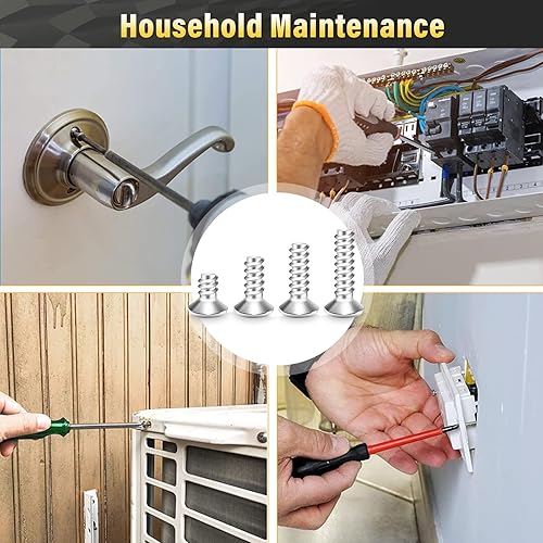 Miniatura 7 de Kit surtido de 900 tuercas y pernos para proyectos domésticos, kit surtido de tornillos de máquina de acero inoxidable, juego de tornillos surtidos