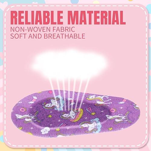 Miniatura 4 de Panelee 60 parches adhesivos para los ojos para niños y niñas, diseños de vendajes adhesivos de algodón para niñas pequeñas, 6 estilos