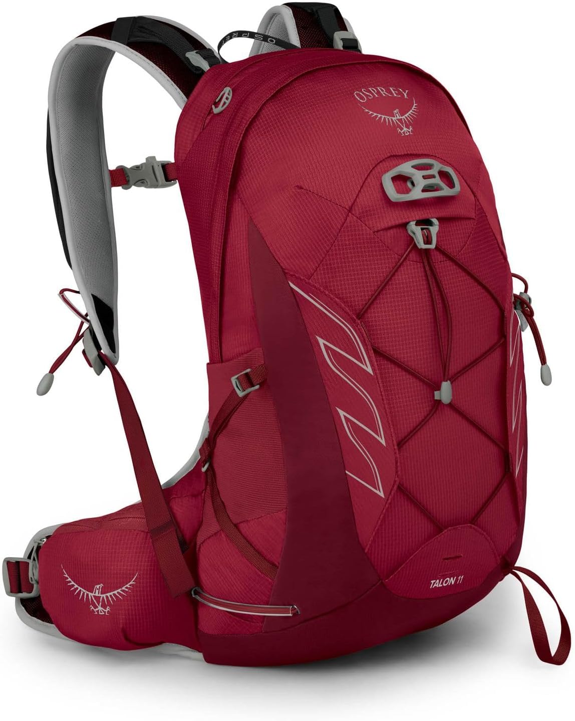 Osprey Talon 11L Men's Hiking Backpack with Hipbelt, Cosmic Red, S/M