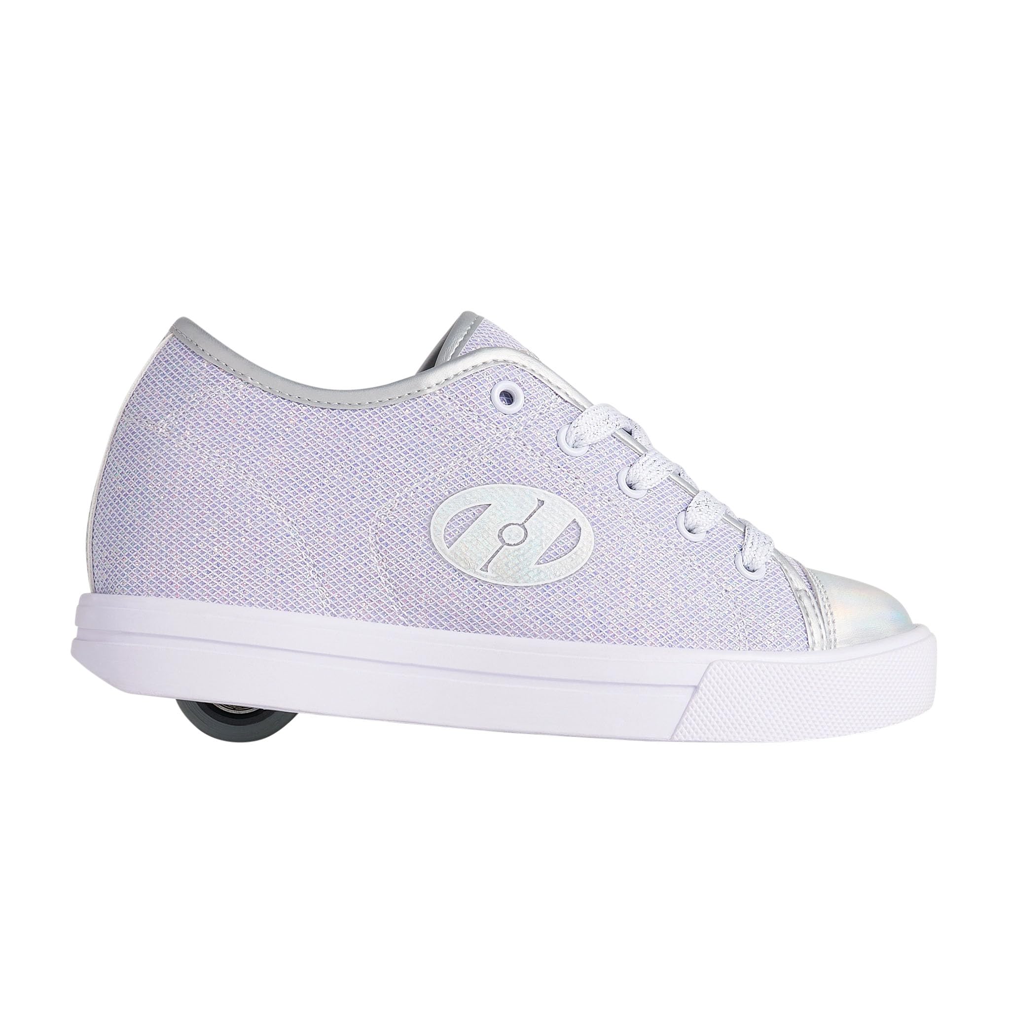 Heelys Footwear Wheeled Heel Shoe, White/Purple/SkyBlue, 1 US Unisex Little Kid