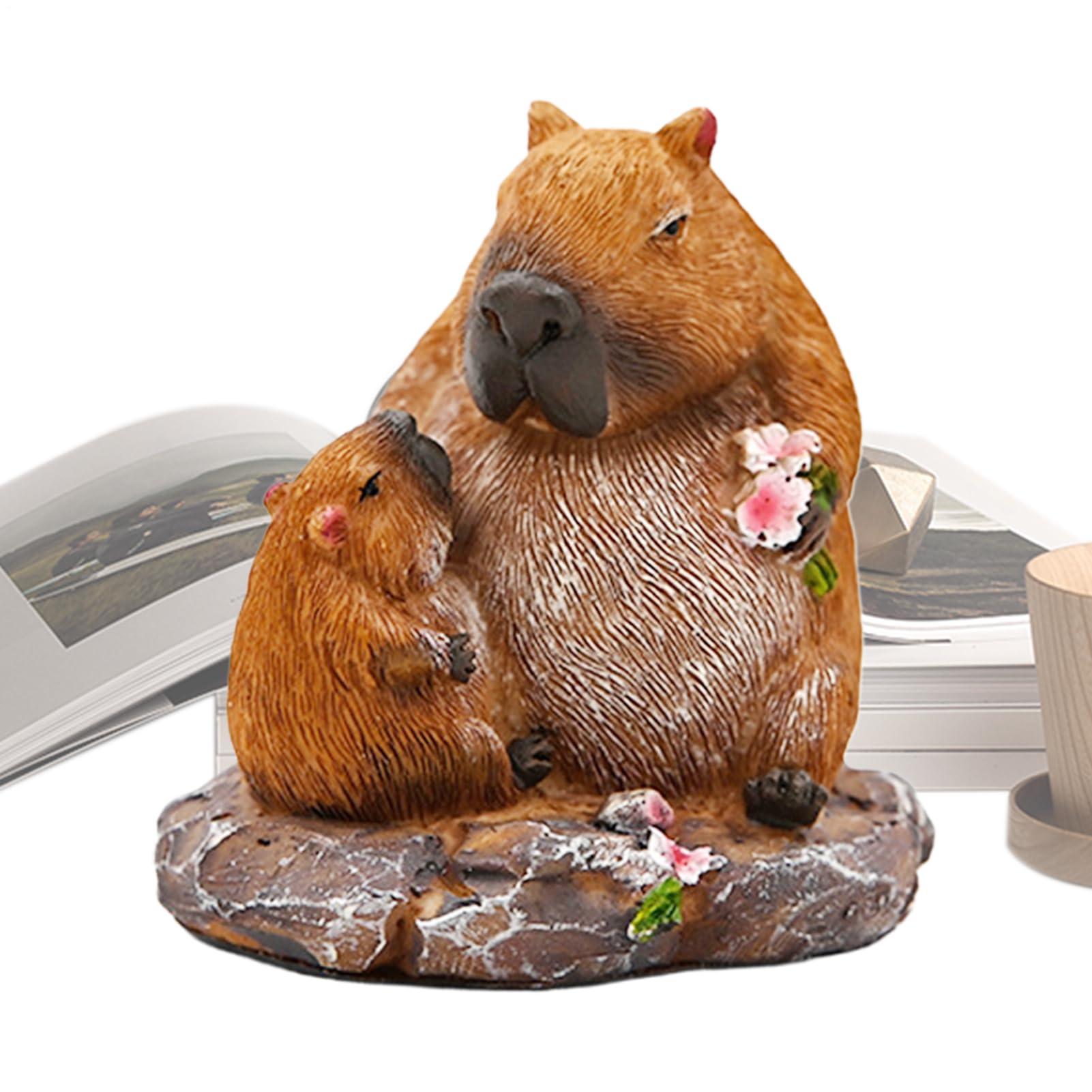 Figurines de capybara pour revitaliser un décor miniature terne et sans vie