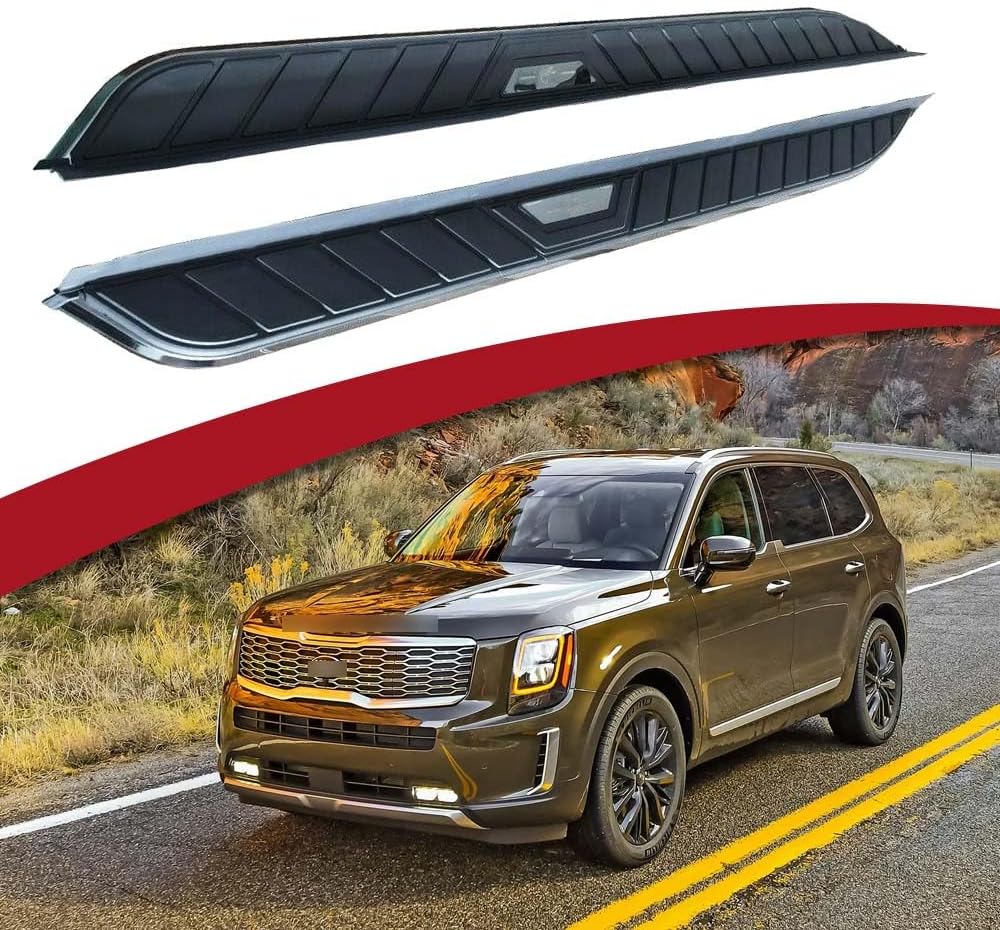 Fixed Running Board Side Step Fit for 2020-2025 KIA Telluride Nerf Bars Accessories 1Pair w/Brackets