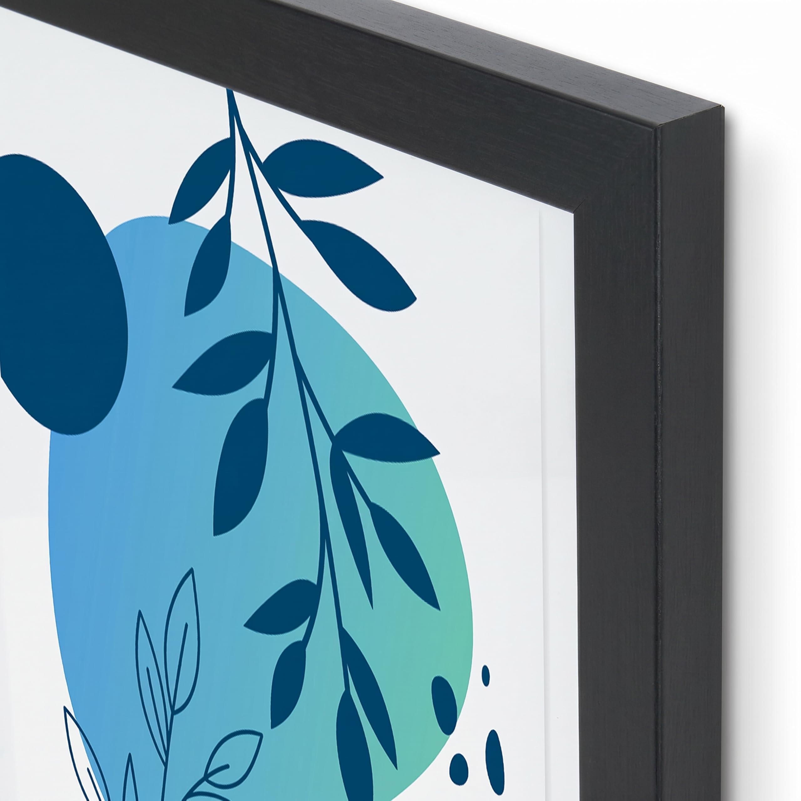 Bilderrahmen 70x100cm MDF Holz Rahmen Posterrahmen mit Acrylglas Holzrahmen aus Holzplatten für Bilder Poster Fotos Puzzle Plakatrahmen zum Aufhängen & Aufstellen Fotorahmen Schwarz
