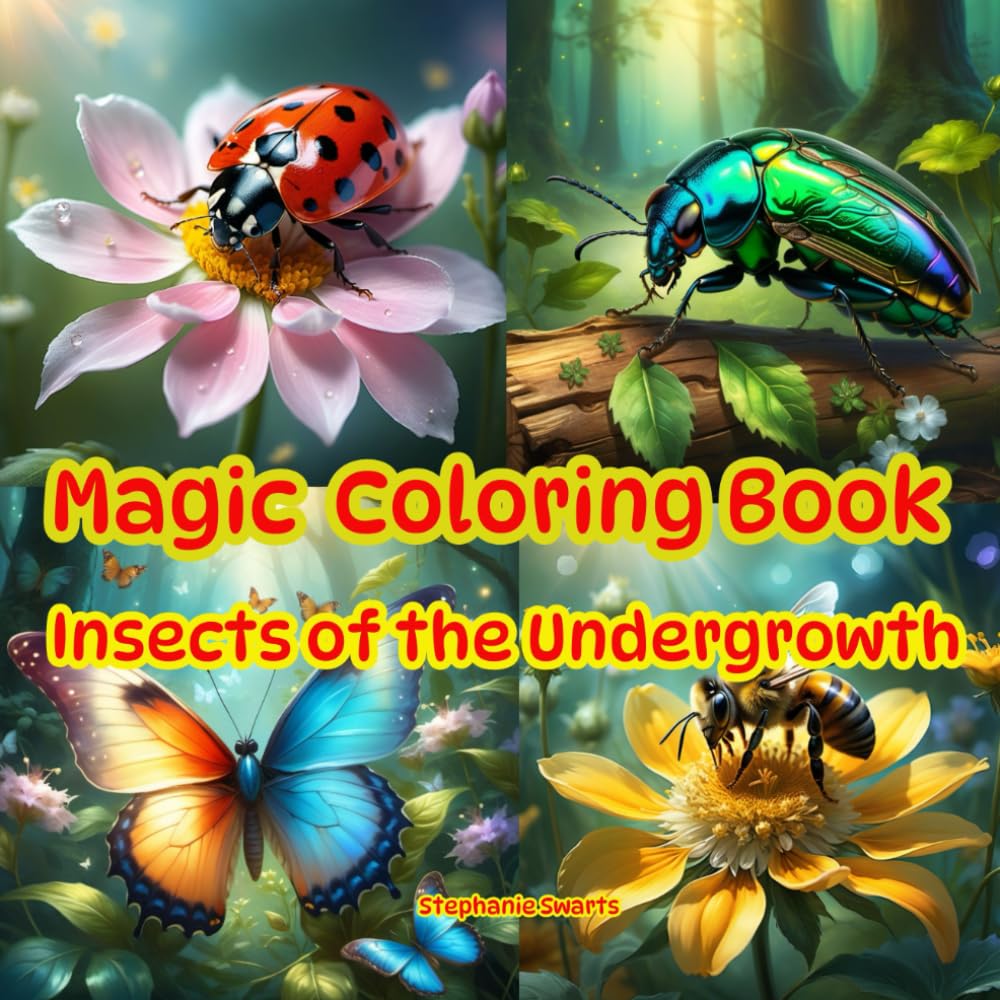 Magic coloring book: Insects of the undergrowth (Magic coloring books for kids and adults)