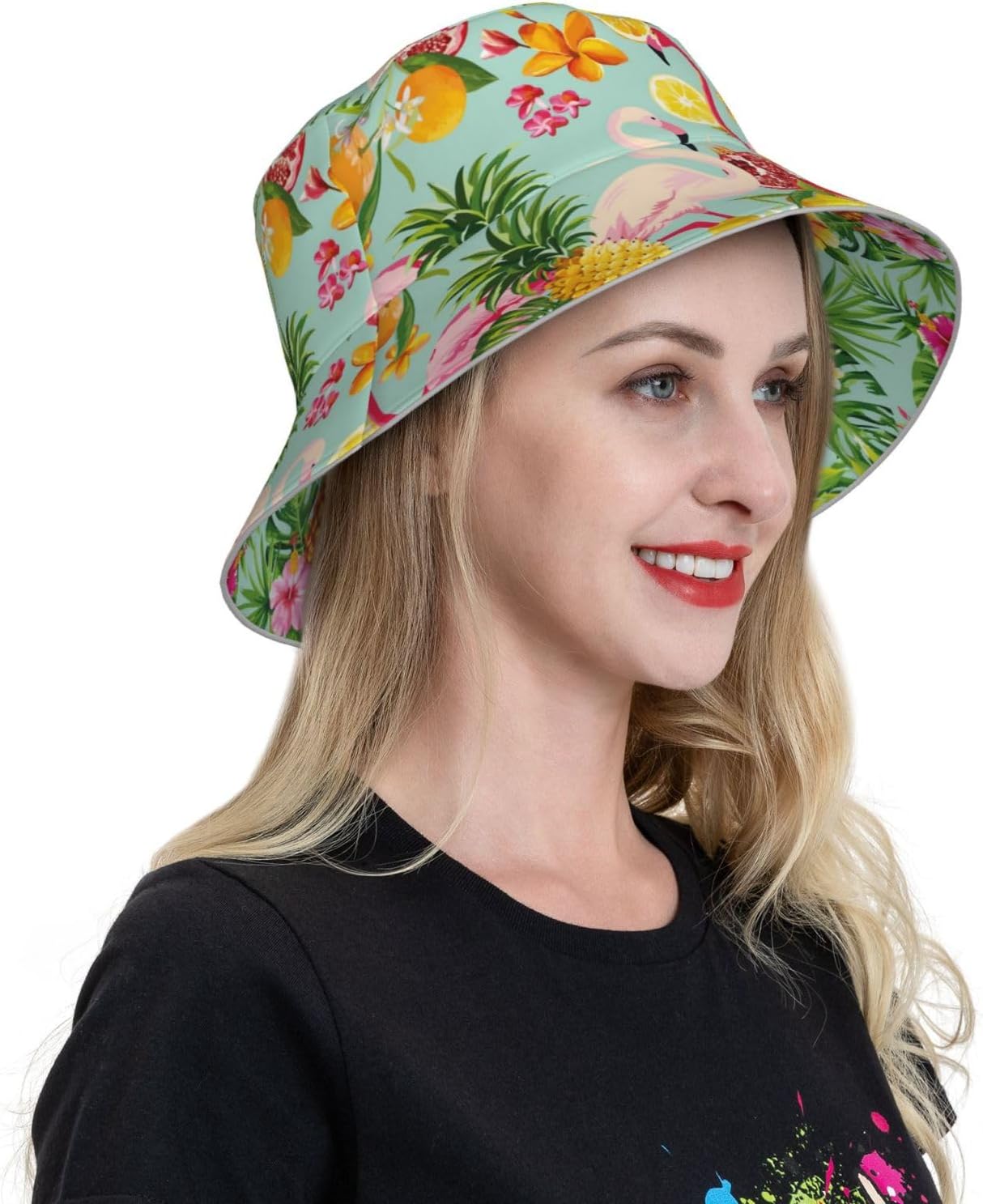 Hat Reversible Fisherman Hats Double Sided Wearing for Women Men Boys Girls - Image 8