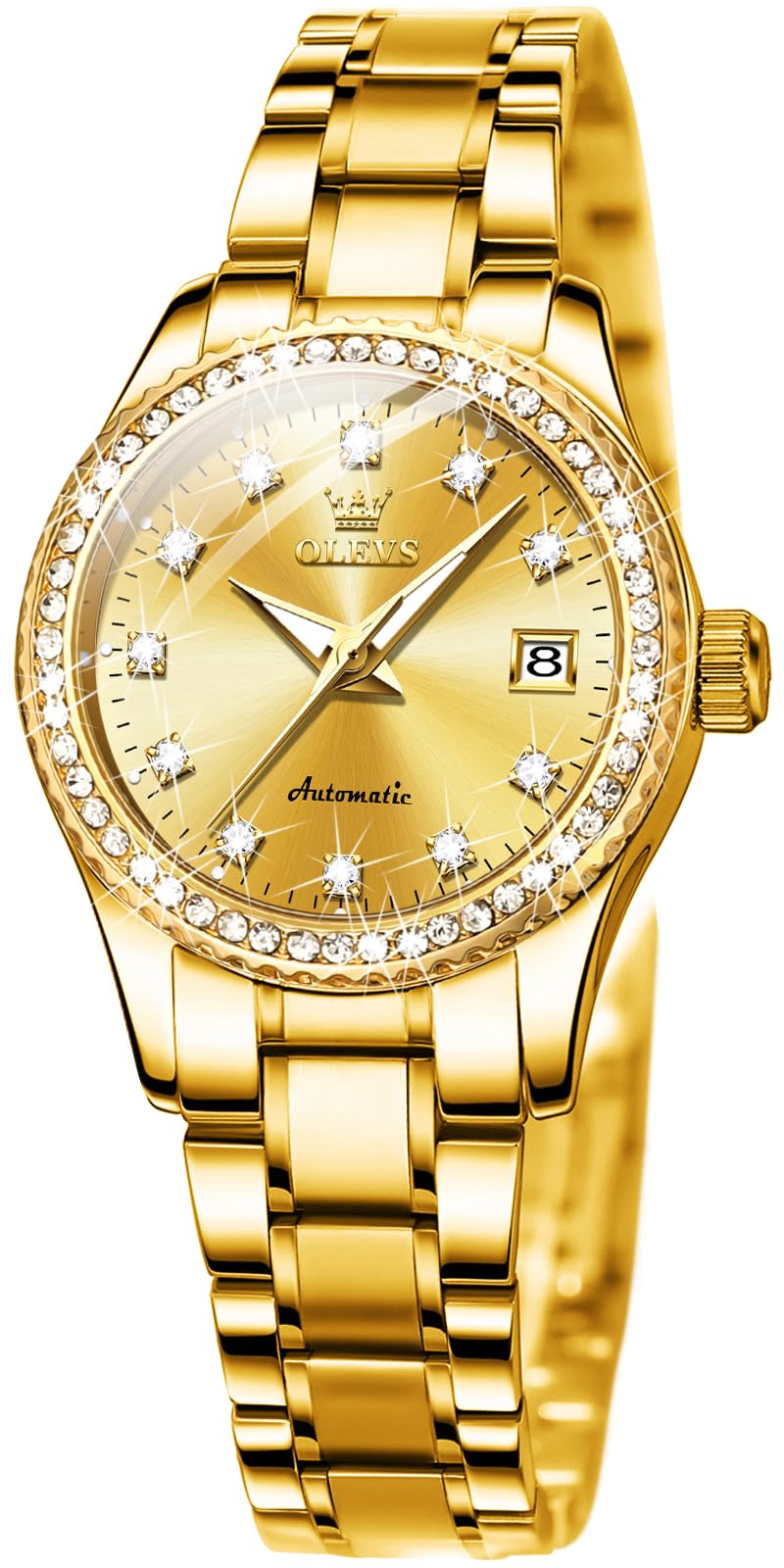 Montre automatique OLEVS TYG-OS-L6602 bracelet en cuir noir