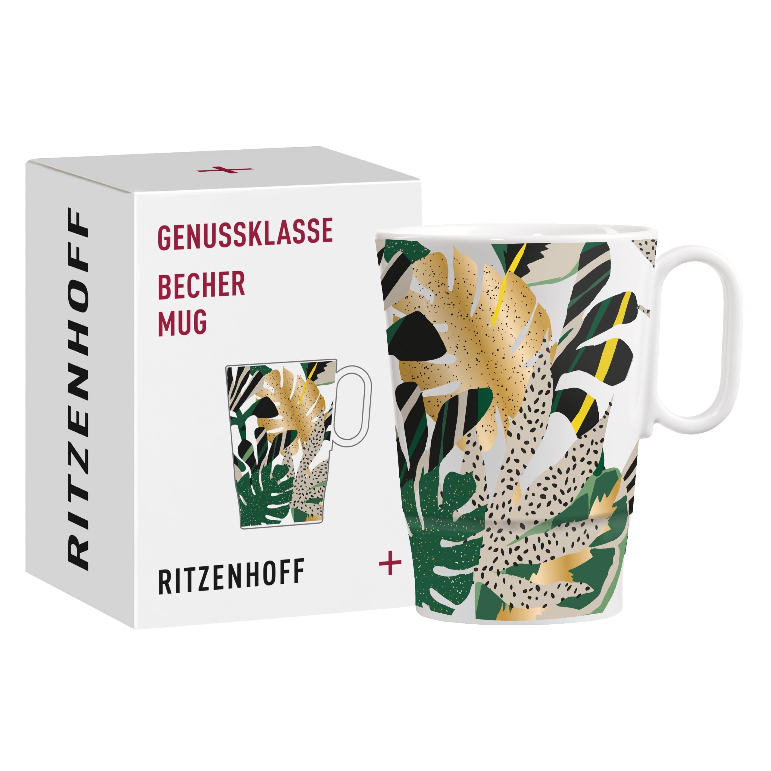 4 X Ritzenhoff & Breker Snap Design Tazza Da Caffè In Porcellana Vintage 10,2 Cm