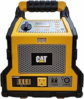 CAT CJ1000DXT 1200 Peak Amp Jump Starter with 200W Inverter & 120 PSI Compressor for Cars & Trucks