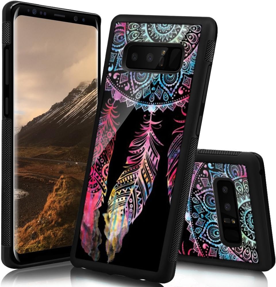 Ademen Samsung Galaxy Note 8 Case, Dreamcatcher Design Hard PC Soft Silicone Protective Durable Shockproof Case For Samsung Galaxy Note8