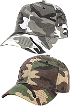 2pcs Camouflage Baseball Caps Kids Baseball Caps Adjustable Snap Sun Hat Outdoor Sun Hat Casual Summer Hat