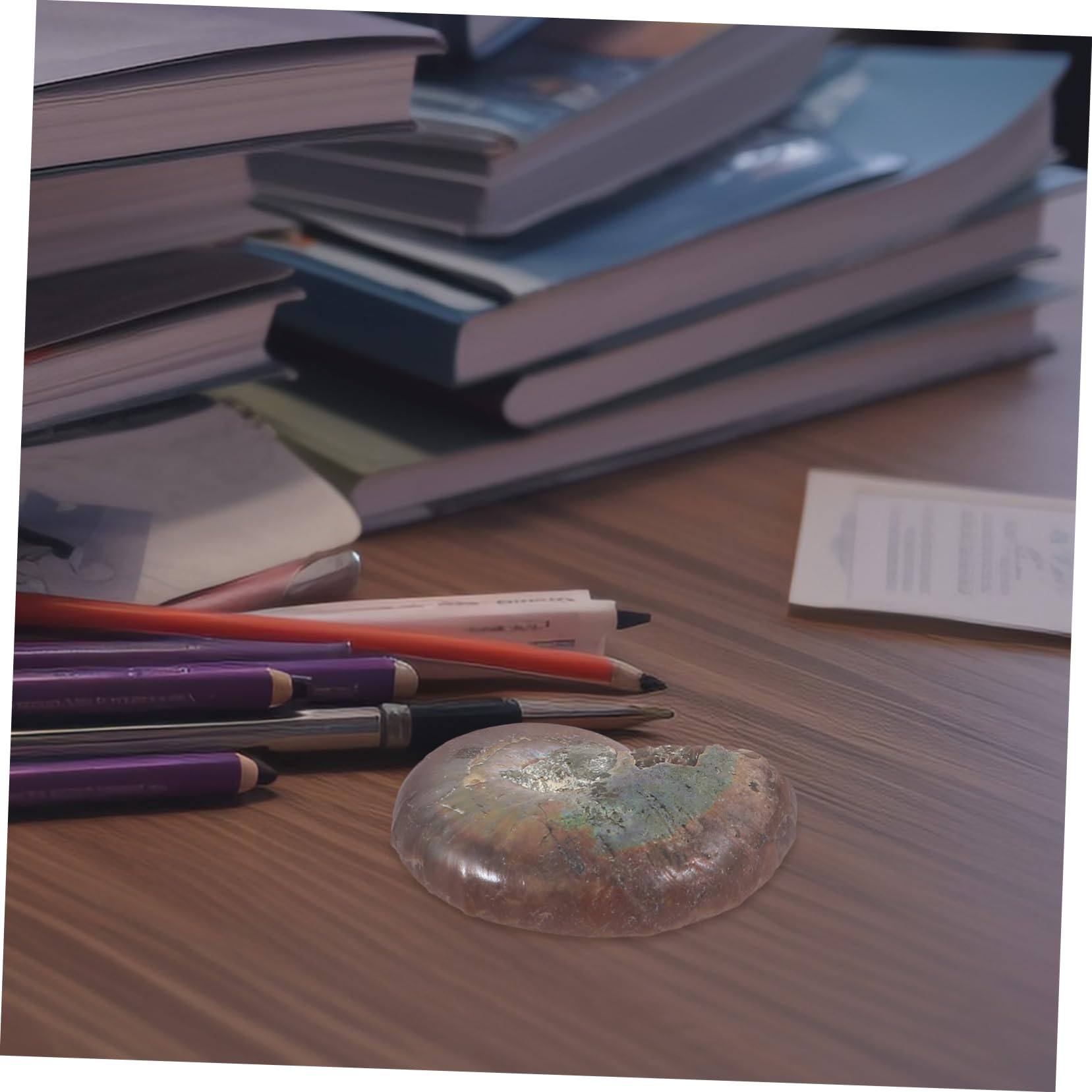 Mobestech Intricate Ammonite Educational Model for Boys and Girls Geology Learning Tool Safe Material Specimen