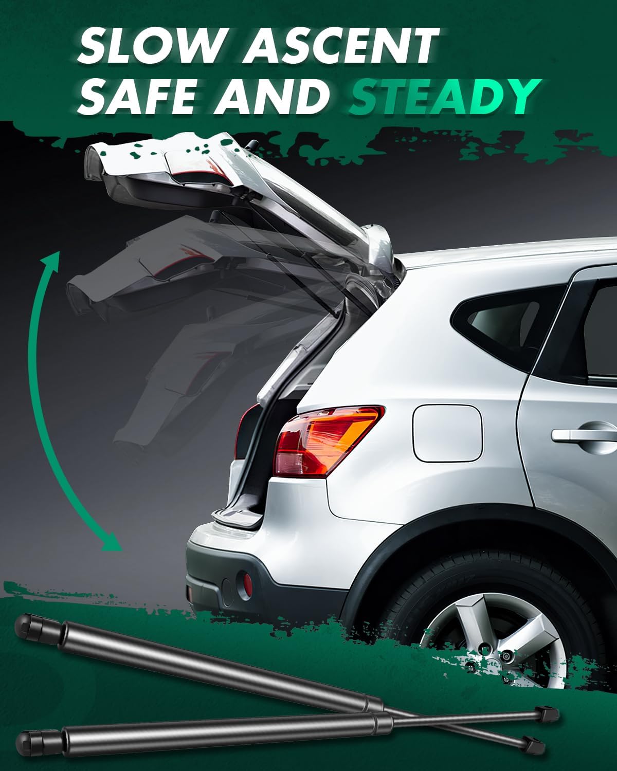 SCITOO Liftgate Struts fit for Hyundai for Tiburon 2003 2004 2005 2006 2007 2008, Rear Lift Support Shocks for Mitsubishi for Endeavor 2004 2005 2006 2007 2008 2009 2010 4592 SG314026 20.87" 157Lbs