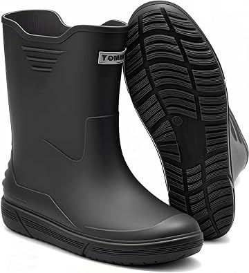 Waterproof Rain Boots for Women & Men Non-Slip Slip On Garden Outdoor Shoes | Fishing Shoes for Men,Easy to Clean, Suitable for Farming and Commuting