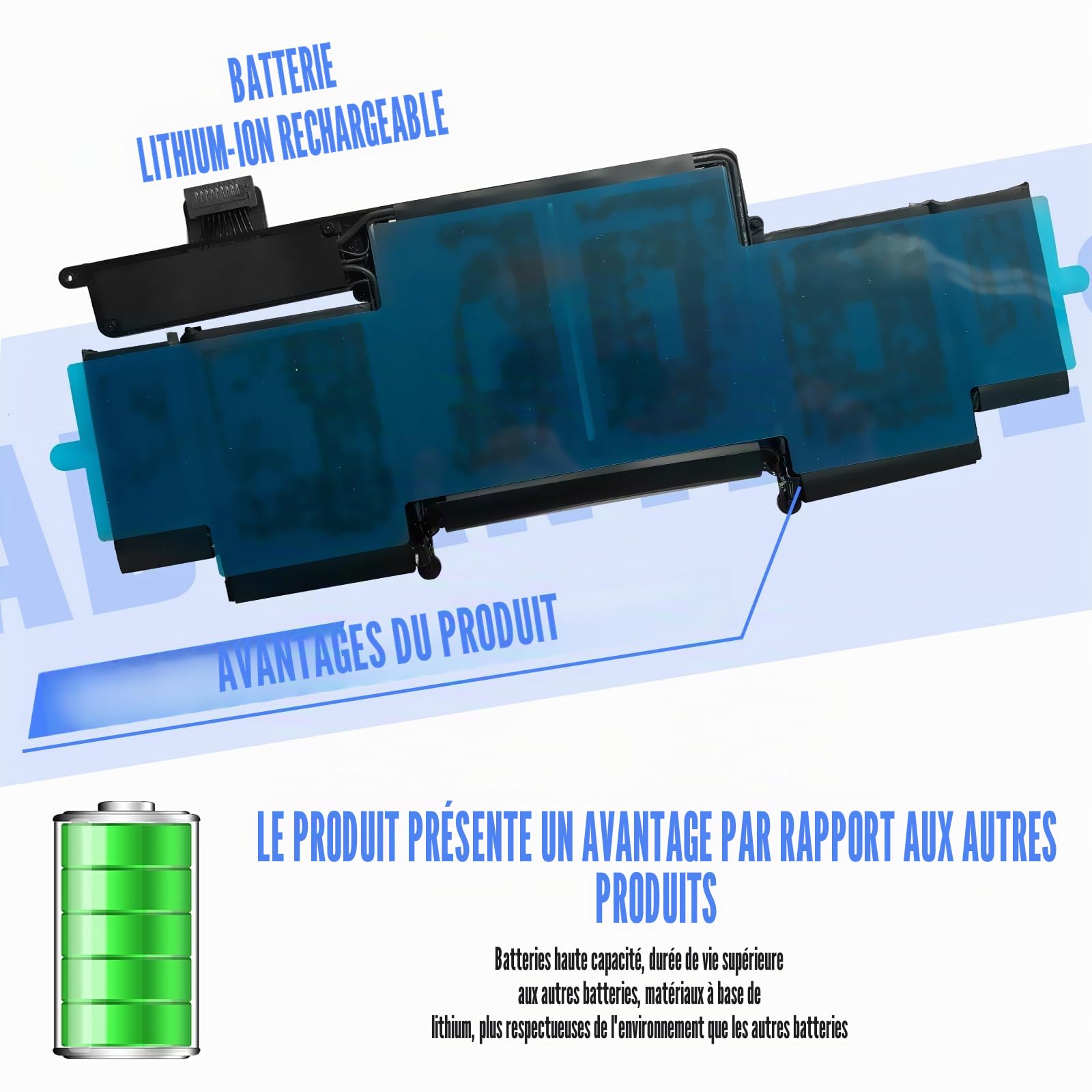 11.34V 71.8Wh A1493 Batteries d'ordinateur Portable pour MacBook Pro Retina A1502 Late 2013 Mid 2014 ME864LL/A ME866LL/A Core i5 i7