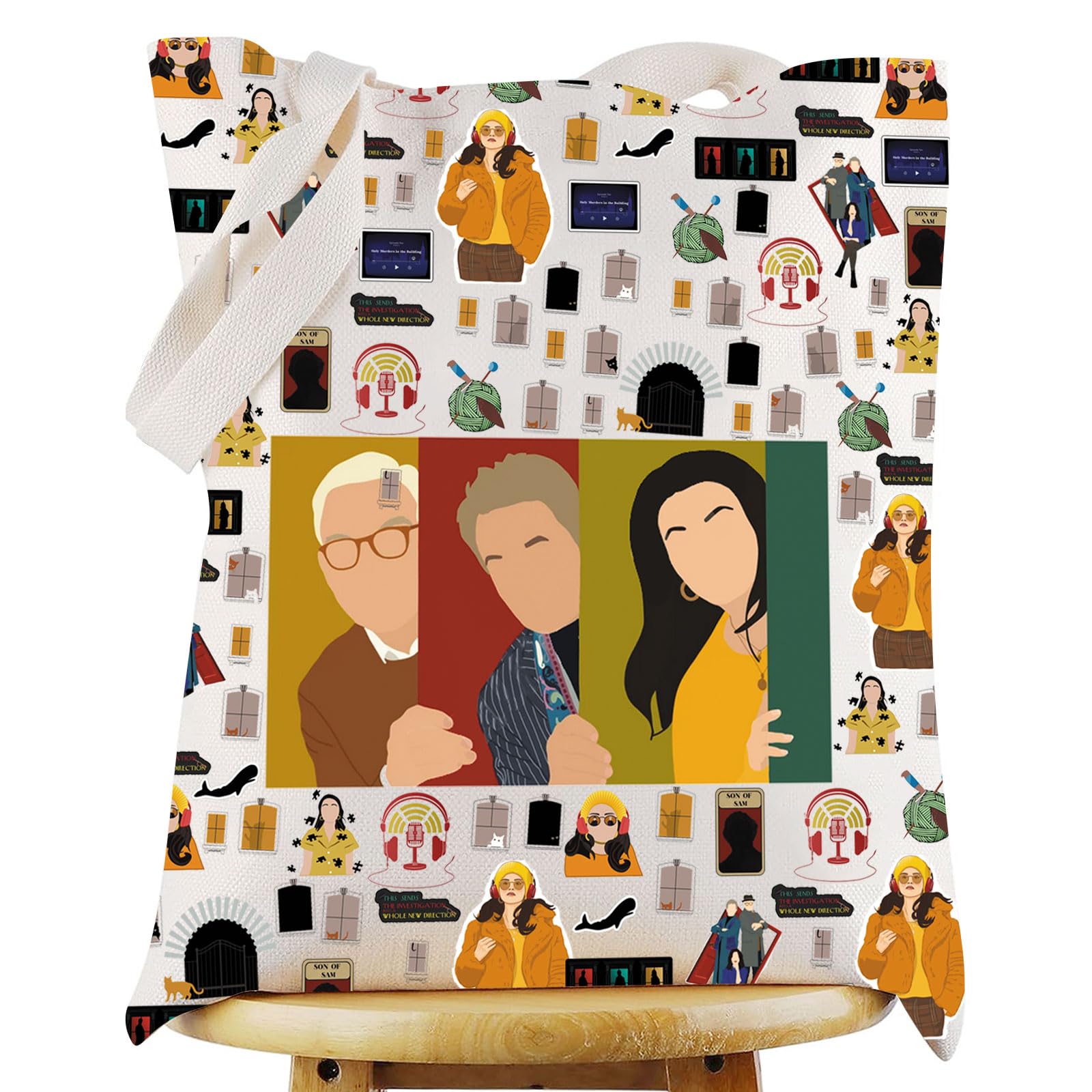 WZMPA Mabel Tote Bag Charles Fans Gift Murder TV Show Shoulder Bag True Crime Merchandise