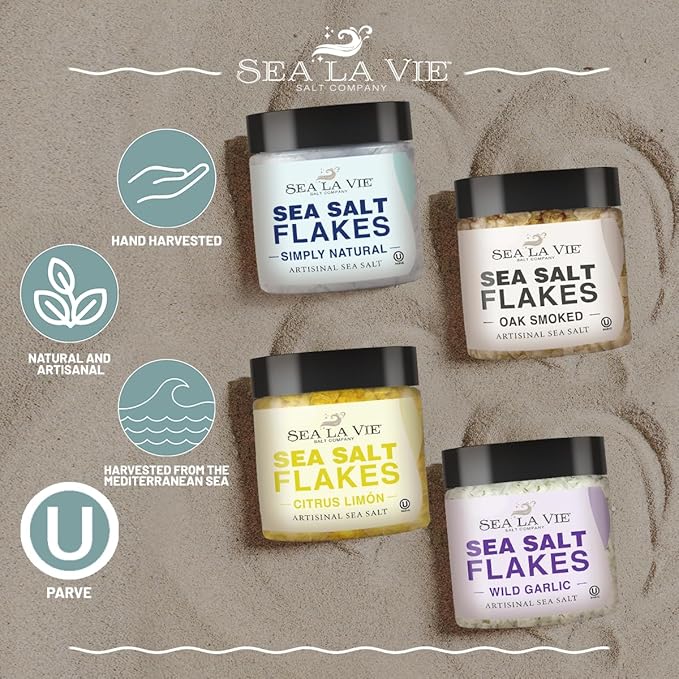 Sea La Vie, Sal en Escamas, Pack de 4 x 99.22 g, Variedad de Sabores miniatura 3