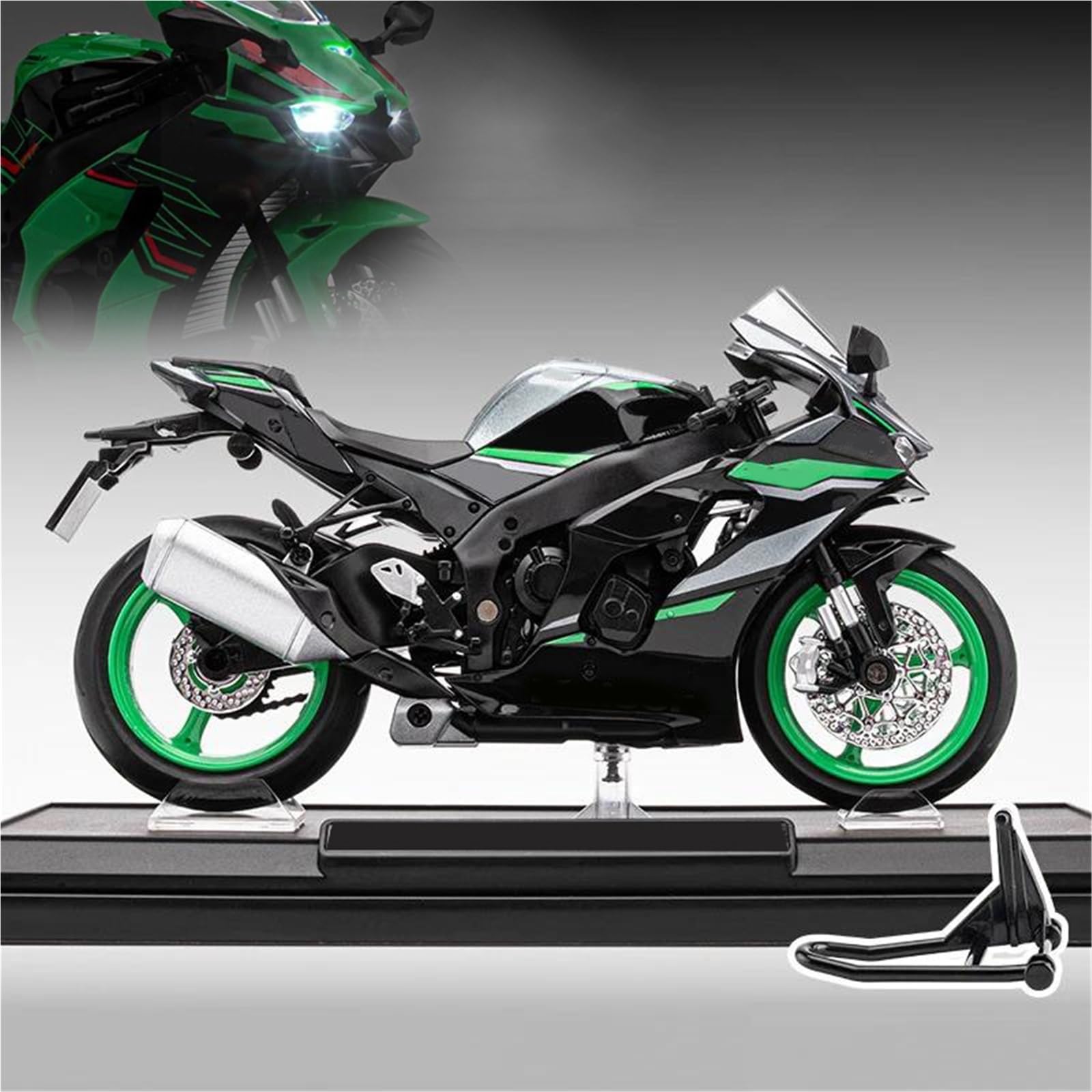 Kawasaki Ninja ZX10R 1:12 moulée sous pression pour passionnés de deux-roues sportifs - 8