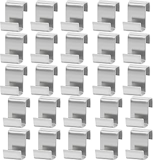 25Pcs Z Clips for Greenhouse Glass Panes Greenhouse Clips for Glass Stainless Steel Greenhouse Z Clips Greenhouse Window Clips Glass Pane Fixings Clips for Greenhouse Glass Replacement Accessorie