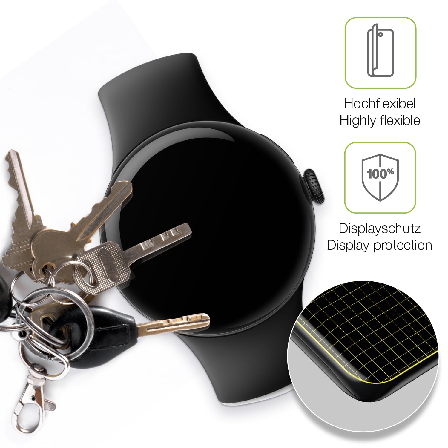 dipos I 2X Pellicola Protettiva antiriflesso Compatibile con Google