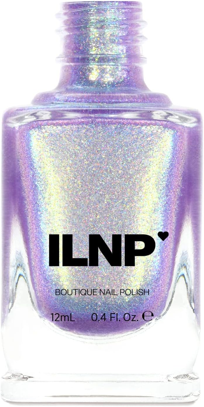 Downtown - Iridescent Purple Holographic Jelly Nail Polish