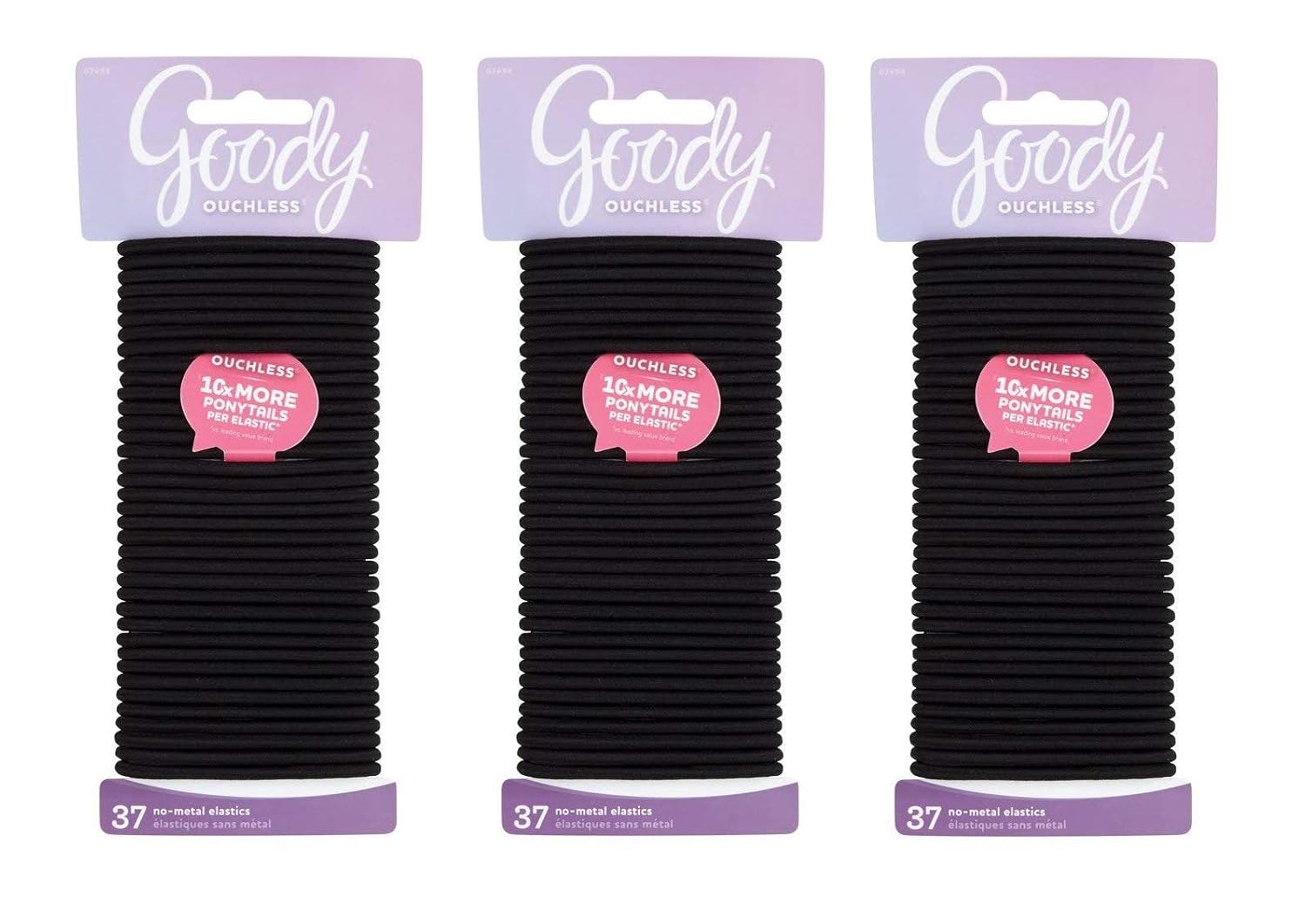 Ouchless Elastics 37 Count (Pack of 3) = 111 Elastics