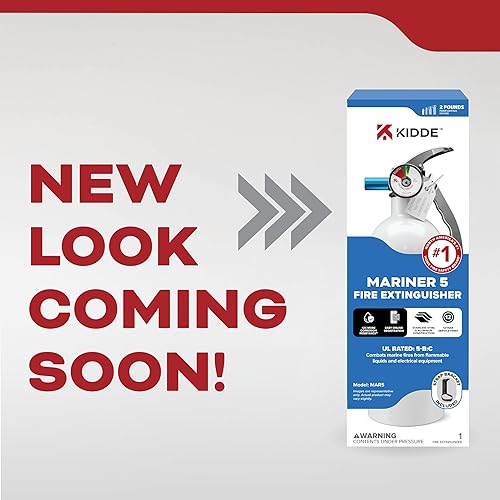 Vista 2 de Kidde Mariner 5 Extintor de Incendios para Barcos, de Un Solo Uso 5BC