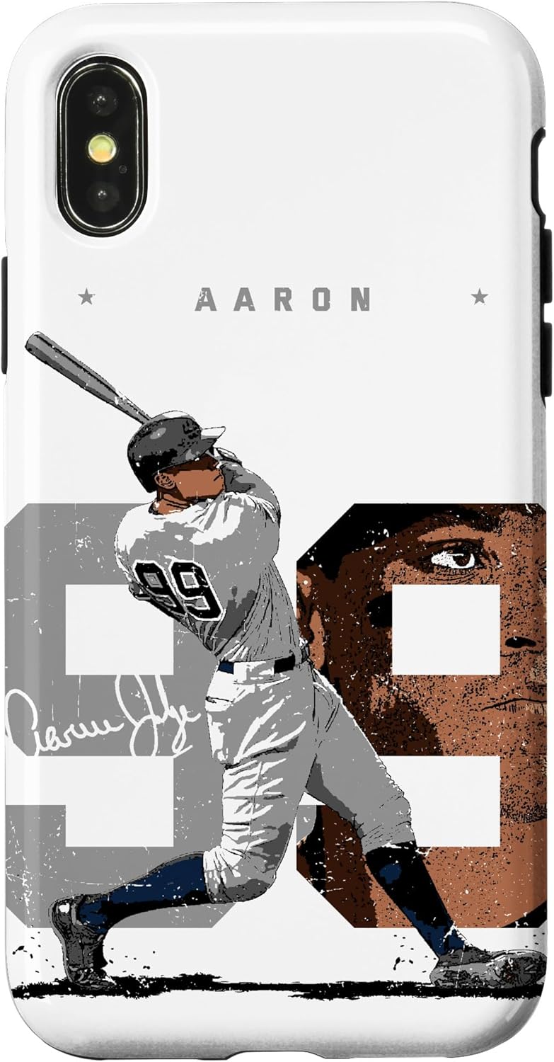 Aaron Judge Number Portrait Baj New York MLBPA Case for iPhone 17