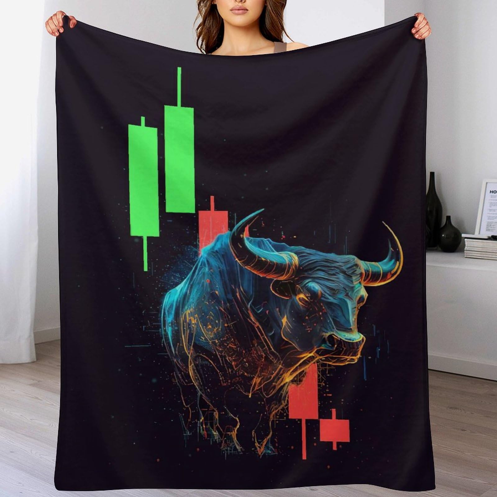 Couverture en flannel super doux imprimé vache, le cadeau cocooning idéal