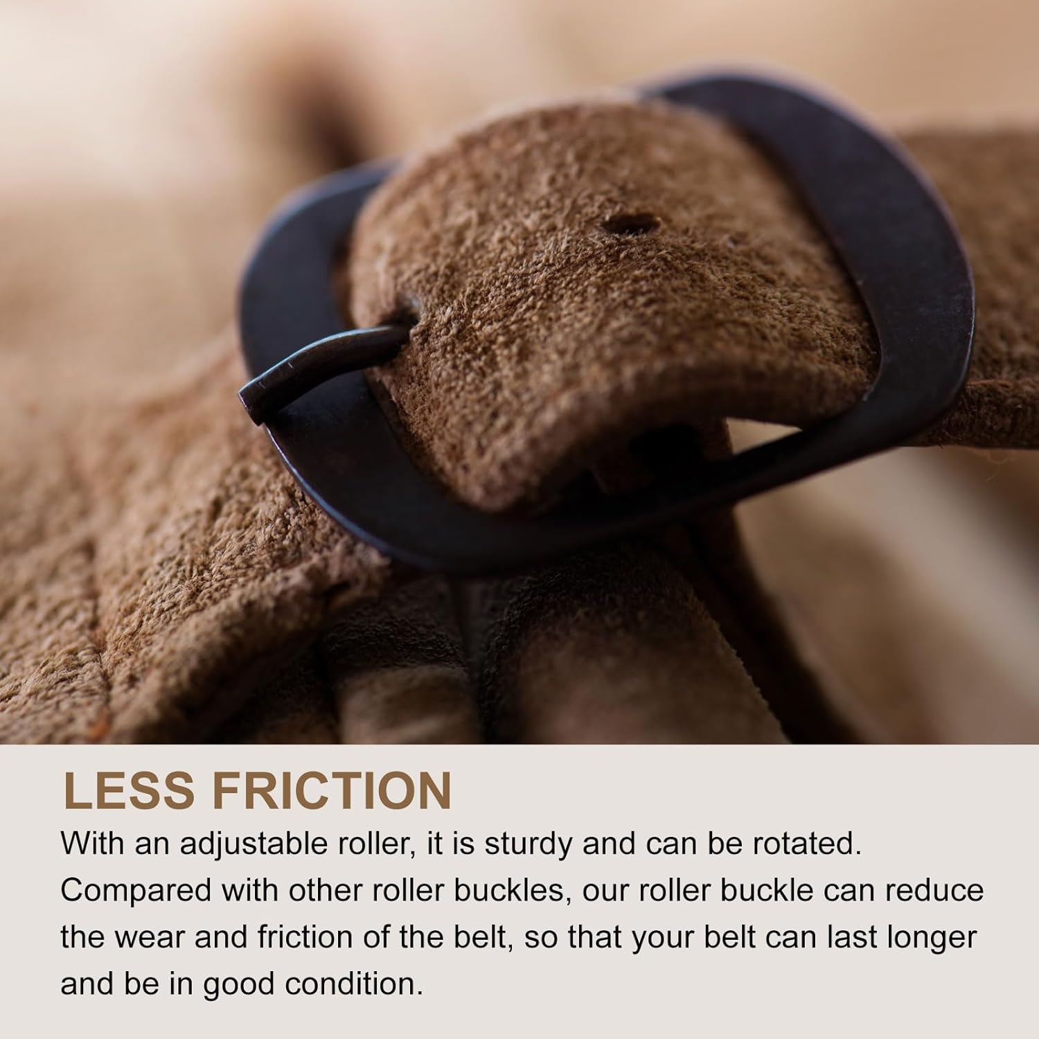 uxcell Metal Roller Buckle Single Prong Belt Buckle Center Bar Buckles for Leather Craft Accessories - Image 5