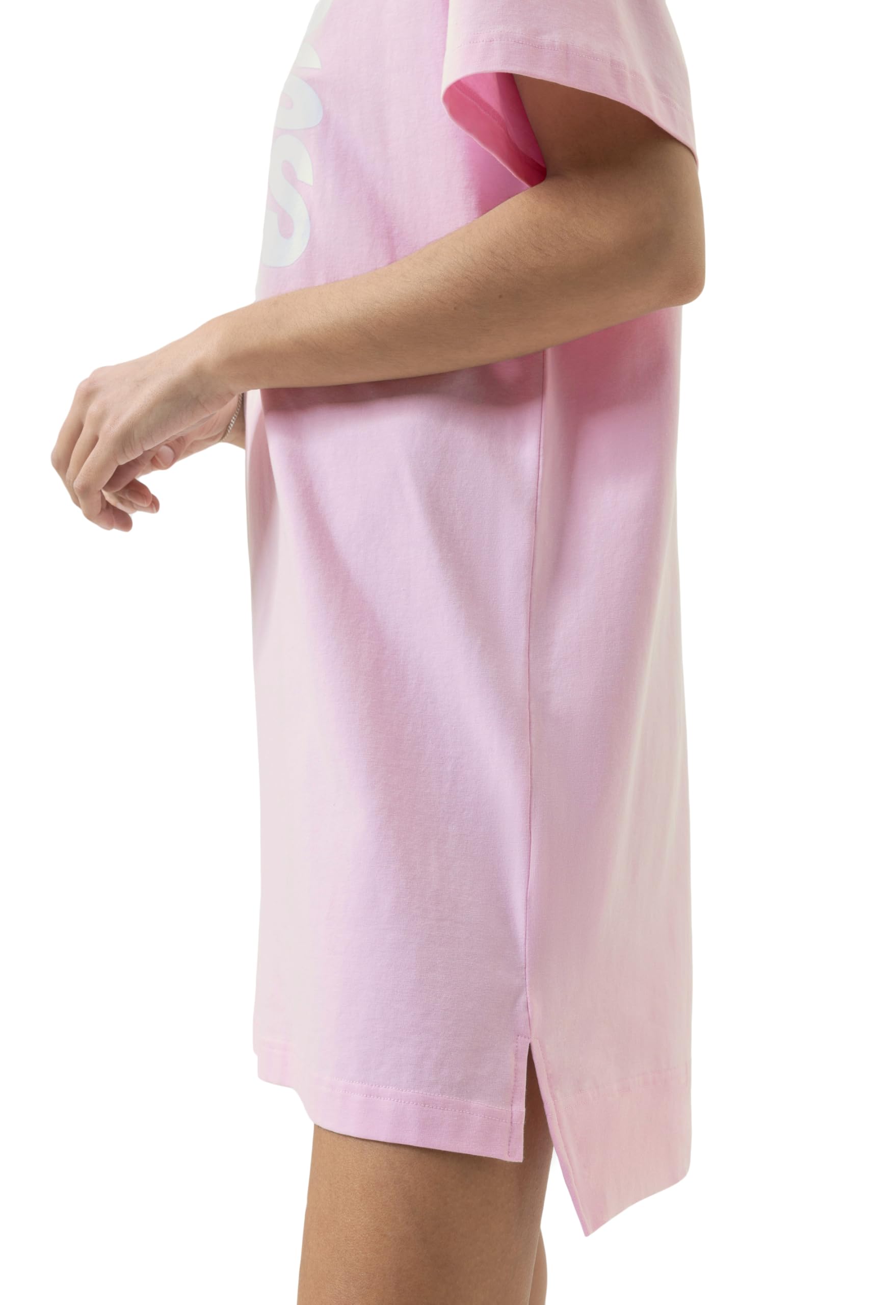 Mey Damen Nachthemd Kurzarm: Statement-Piece, Sleepshirt mit auffälligem Frontprint, Grafischer Schriftzug, Kurzarm, Gerader Schnitt, Serie Solid Love