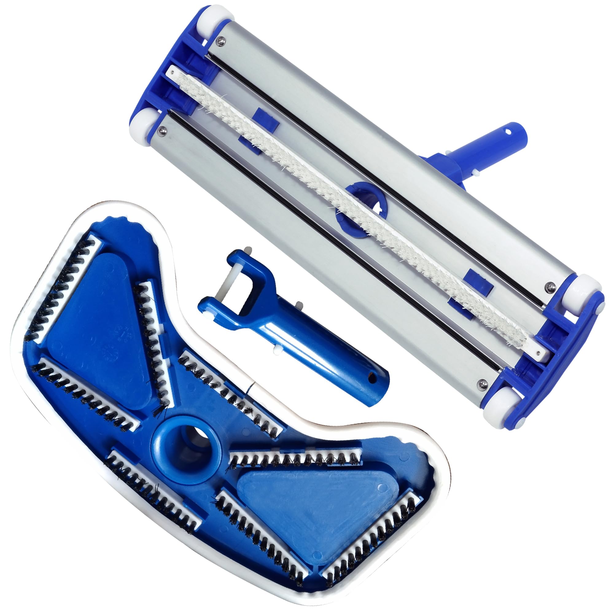 PooLKiT Swimming Pool Vacuum Head 18 Inch, Swimming Pool Suction Head with Bottom Nylon Brushes, Swimming Pool Vacuum Head 18 inche with Vacuum Brush Cleaning kit Tool-image-8