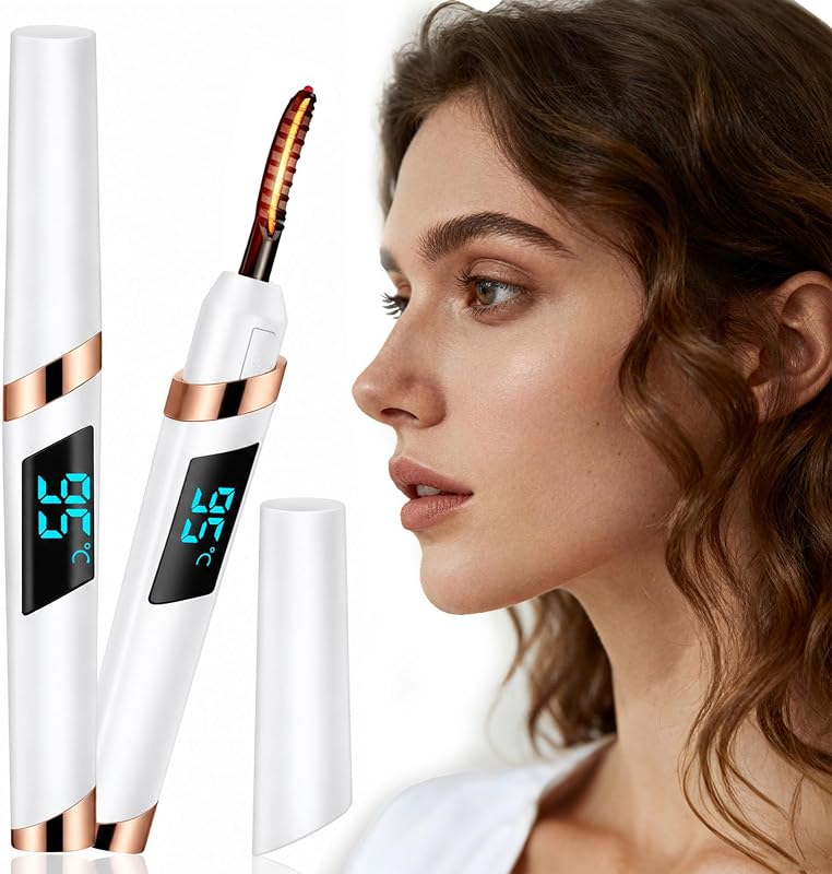 Curvador de Cílios Elétrico Aquecido URSOBTF TC1 Snow White com 4 Temperaturas e Carregamento USB-C