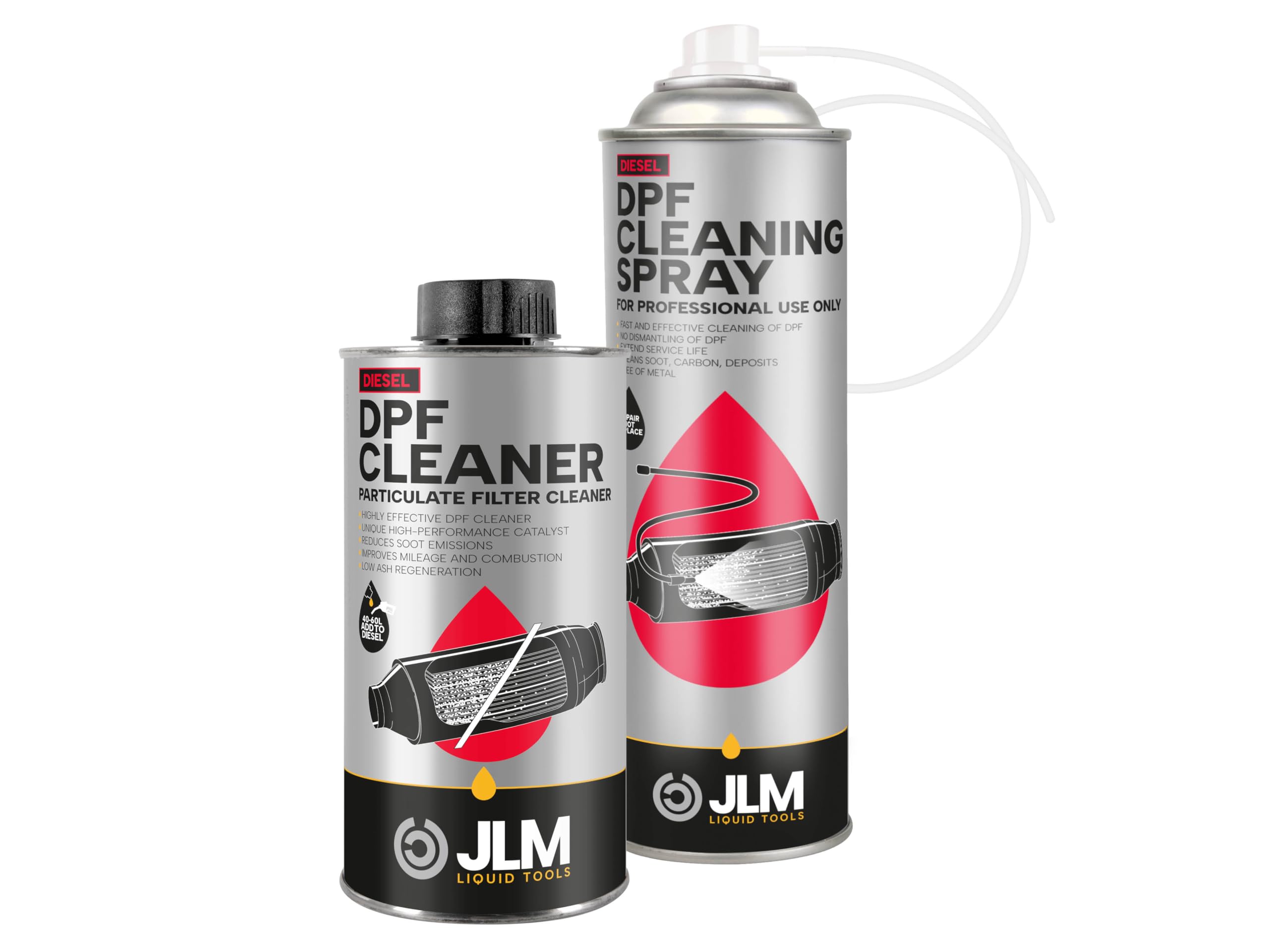 JLM Diesel Rußpartikelfilter (DPF) Reiniger 375ml Lubricants Diesel Particulate Filter Cleaner & Reinigungsspray 400ml