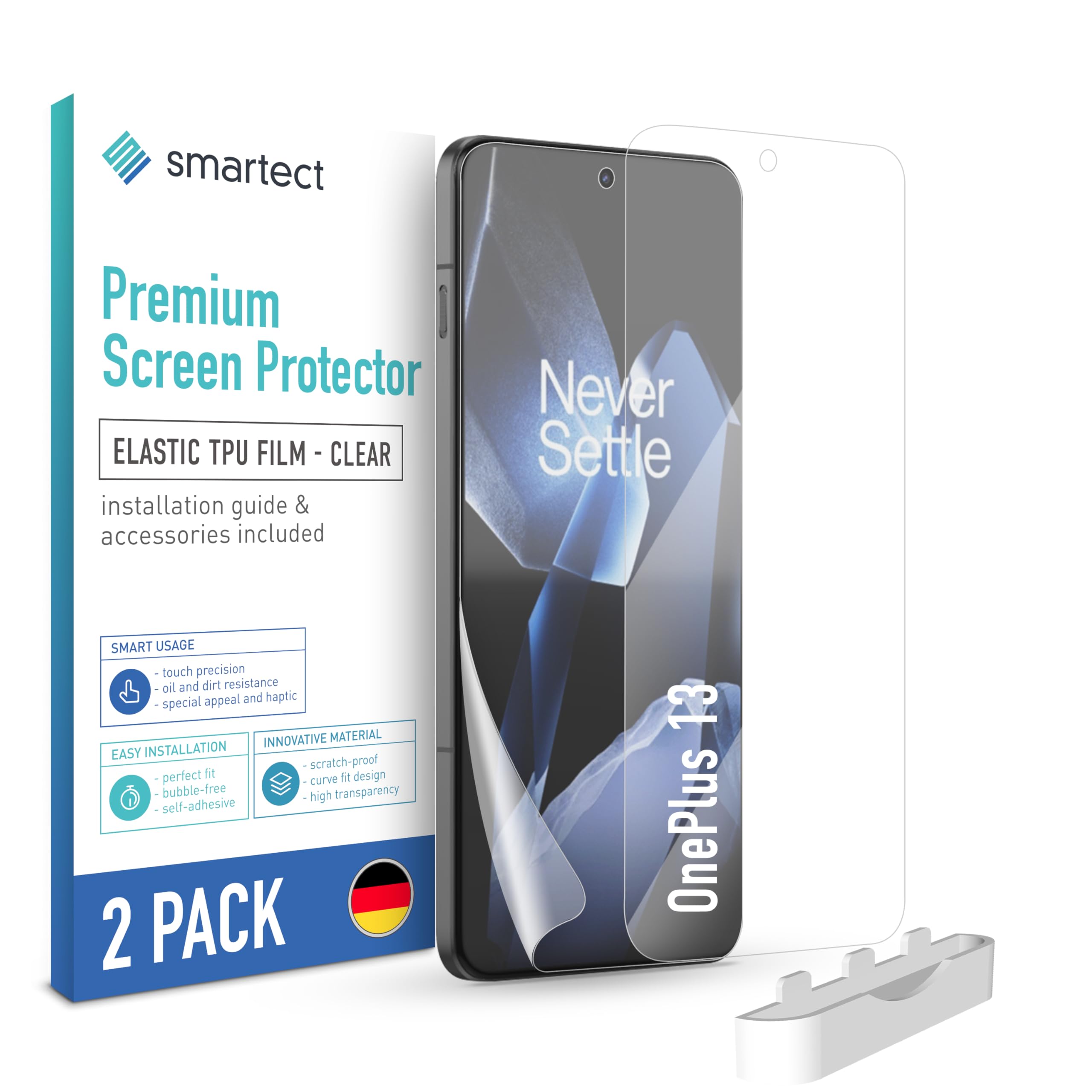 MediaDevil Magicscreen Pellicola Protettiva Per OnePlus One - Crystal Clear (Invisibile) - Confezione Da 2, Prodotta Nel Regno Unito
