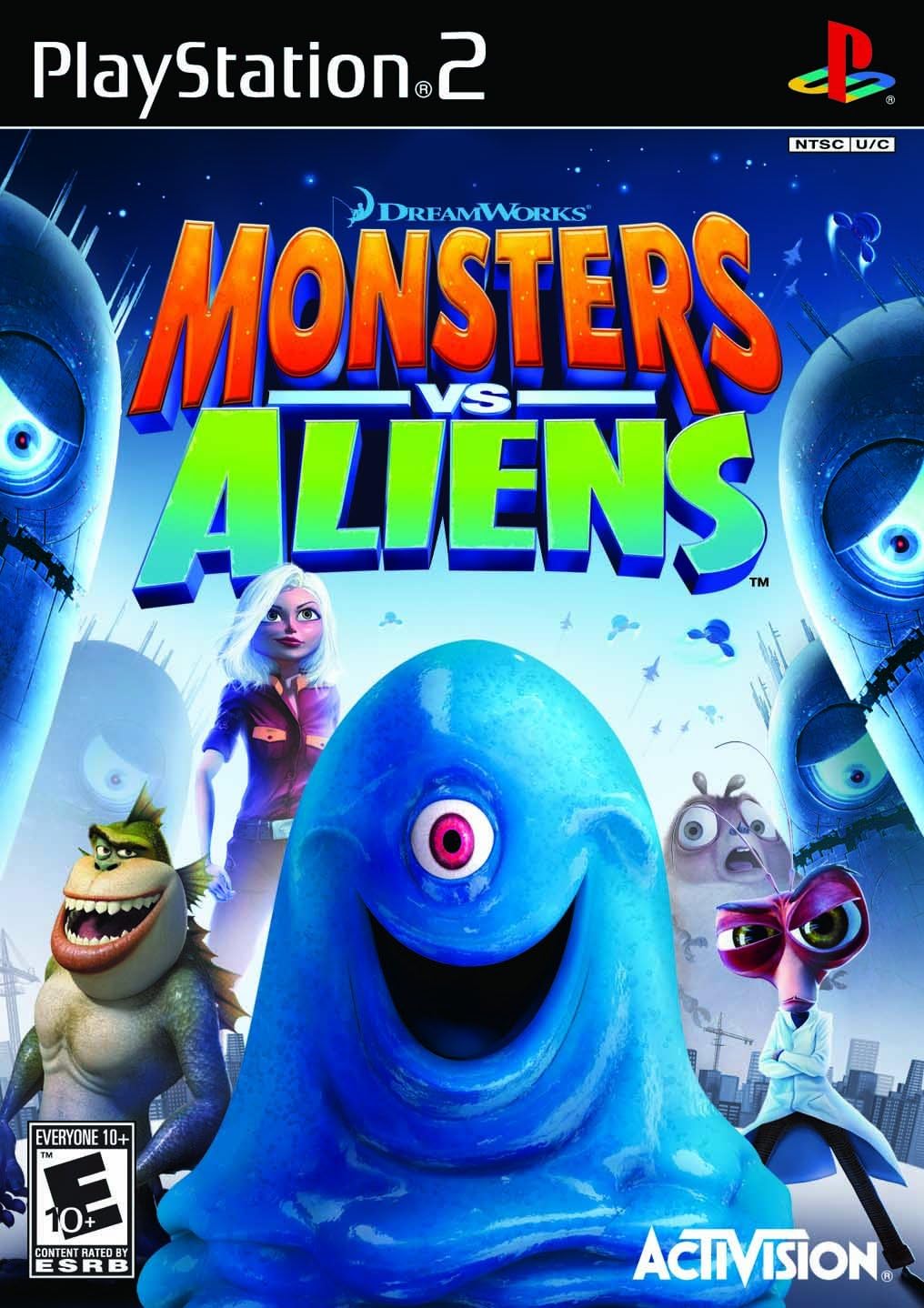 Monstres Contre Aliens Dreamworks Sony PS2 Playstation 2 PAL