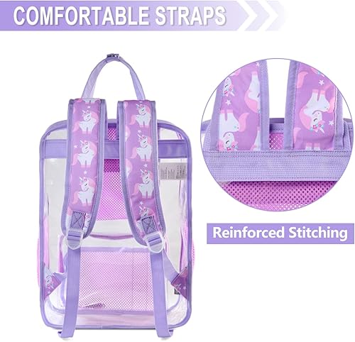 Miniatura 6 de Mochila transparente, mochila escolar transparente resistente VASCHY, L, Mochilas Daypack