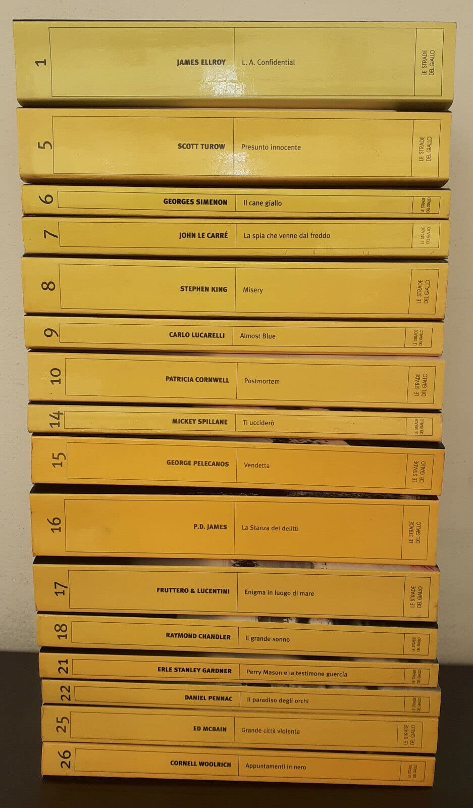 LE STRADE DEL GIALLO - BIBLIOTECA DI REPUBBLICA - LOTTO 18 VOLUMI COME NUOVI