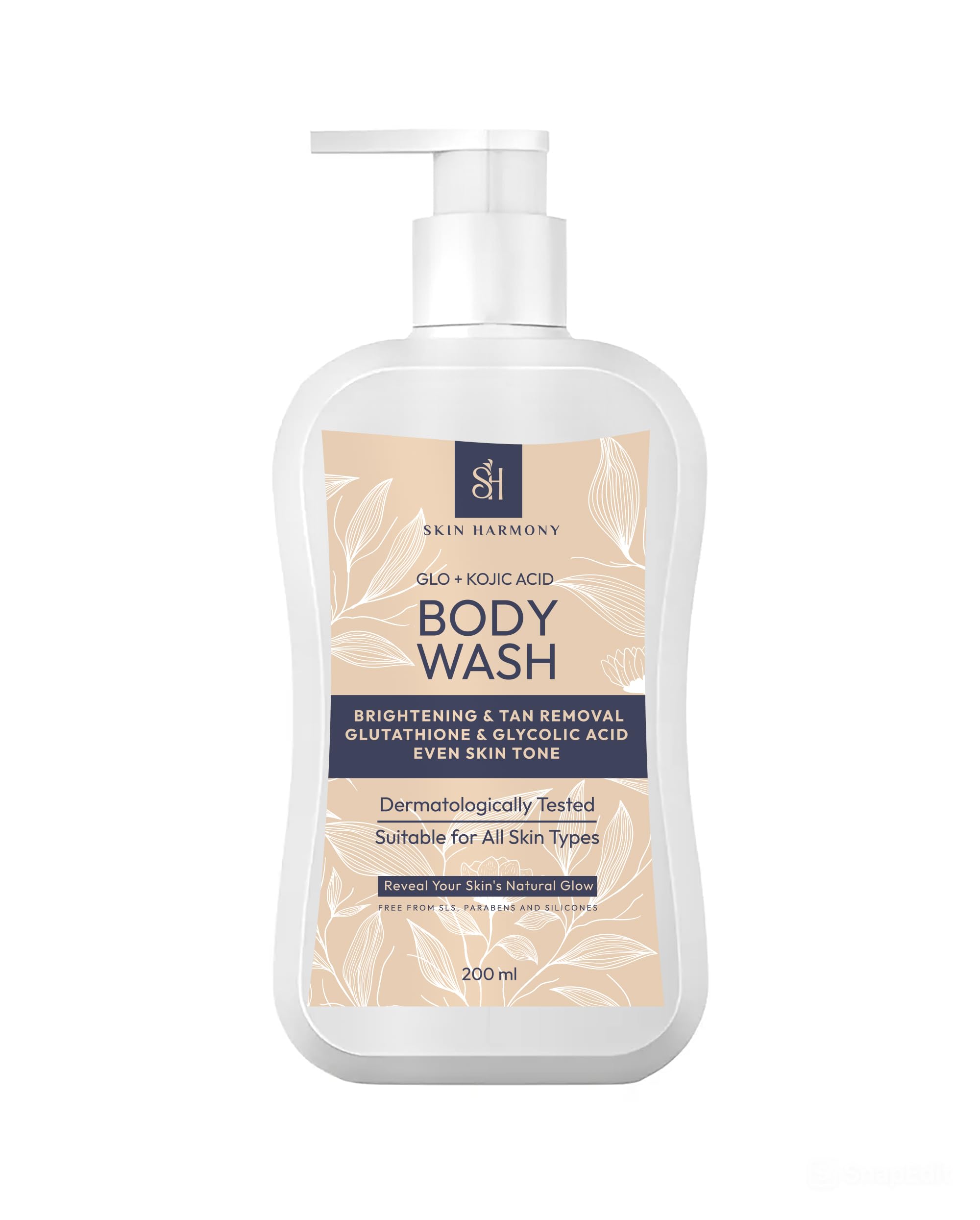 AHA & BHA Kojic Acid, Glutathione and Glycolic Daily Body Wash for Skin Brightening, 200ml-picture-43