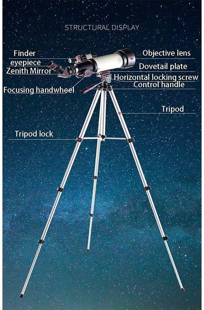 Outdoor Telescope,Telescope for Kids,Adults and Beginners,70mm Aperture 400mm Astronomical Refractor Telescope,Portable Travel Telescope with an Adjustable Tripod (Package 4 A) (Pa
