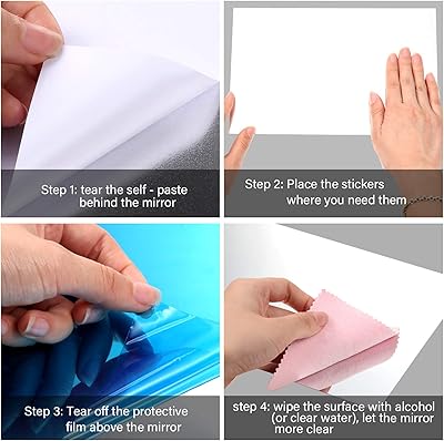 10 Feuilles De Miroir Acrylique Flexibles – 16x10 Cm – Incassables, Pour Bricolage Et Décoration
