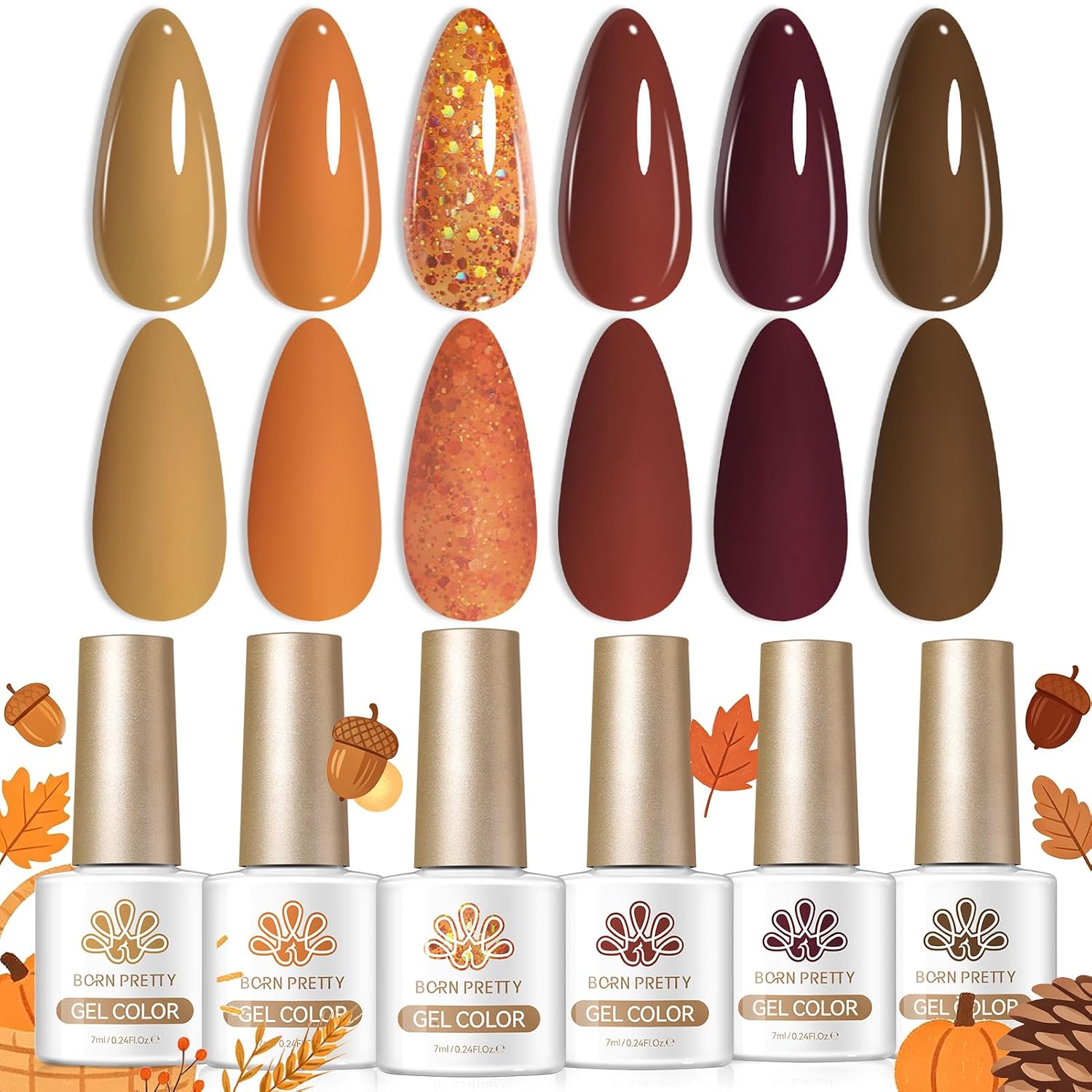 Born Pretty Fall Winter Gel Nail Polish Review
