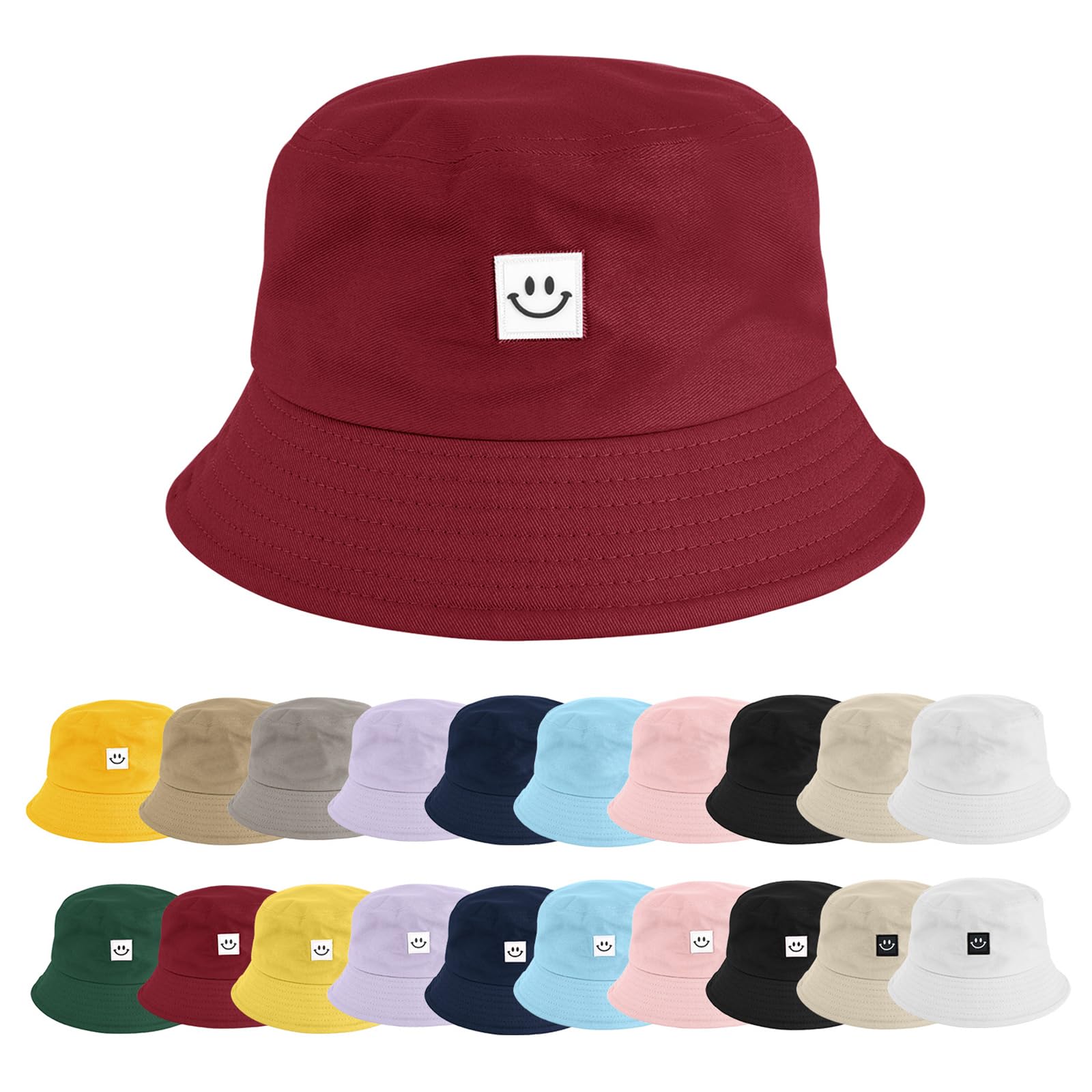 heekpek Sombrero de Pescador Algodón Gorro Pescador Plegable Sombrero de Cubo Bucket Hat Sombrero de Sol de Playa para Hombres y Mujeres Sombreros Al Aire Libre para Senderismo Camping