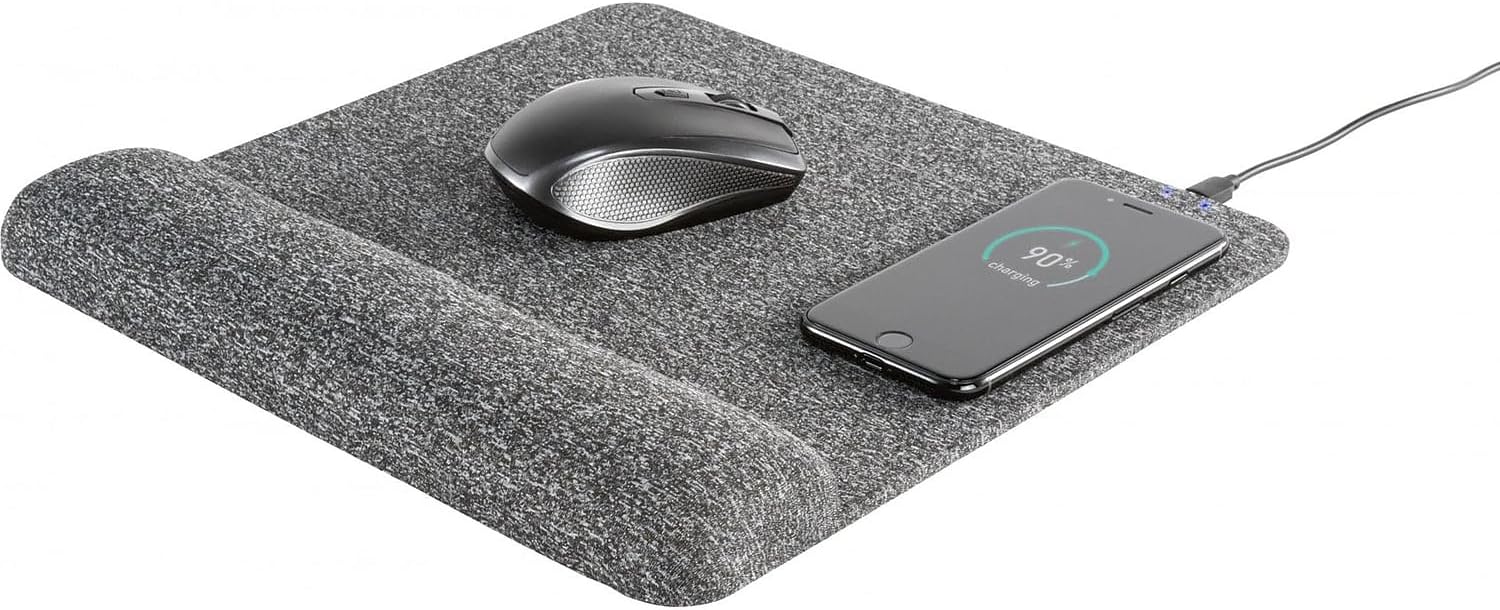 Allsop PowerTrack Plush Wireless Charging Mousepad