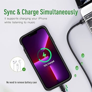 Amazon.com: Battery Case for iPhone 13 Pro, 10000mAh Enhanced